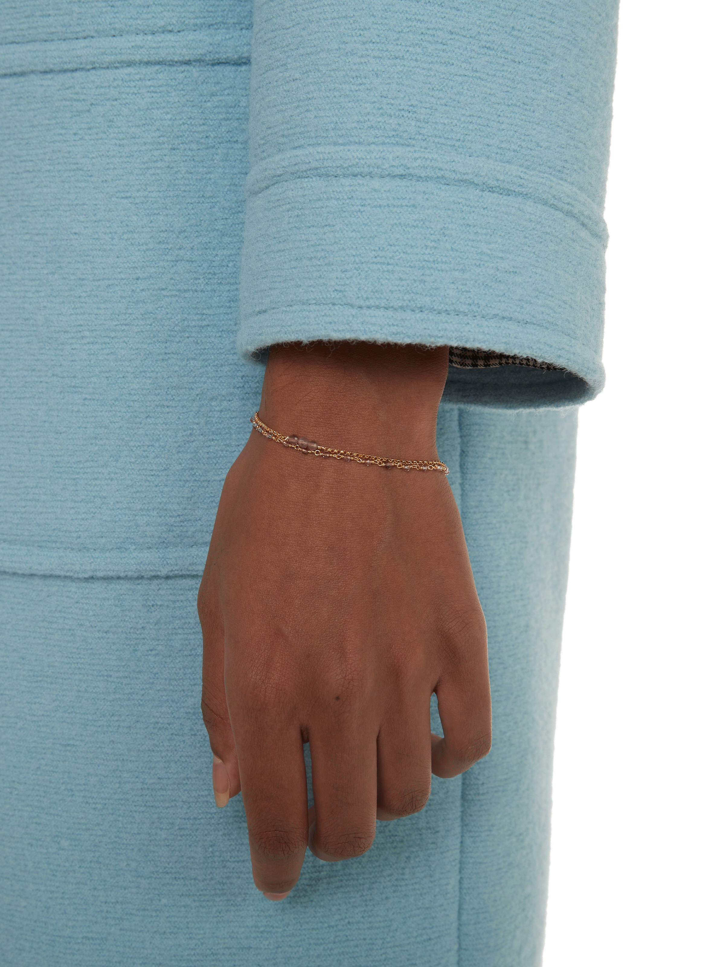 Line stone pendant earrings LILO Green