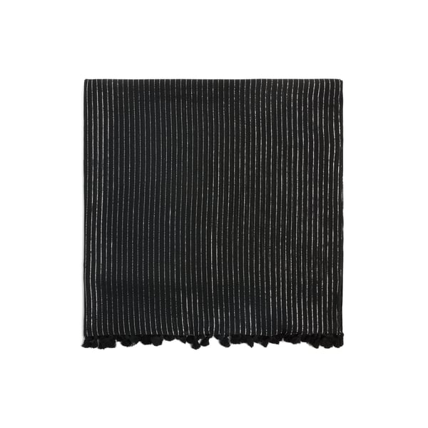 Foulard en coton et fil métallisé