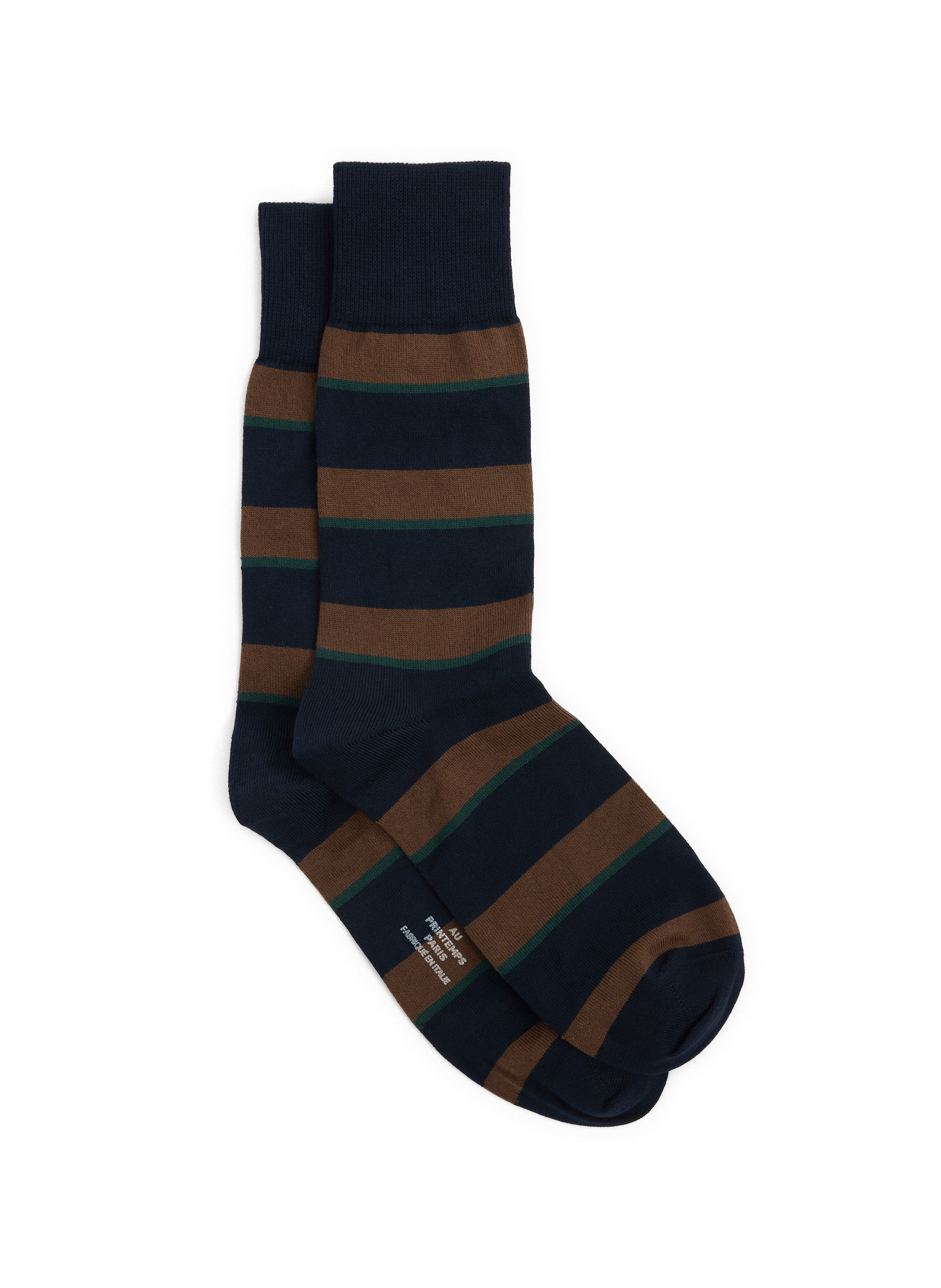 Chaussettes hautes rayées