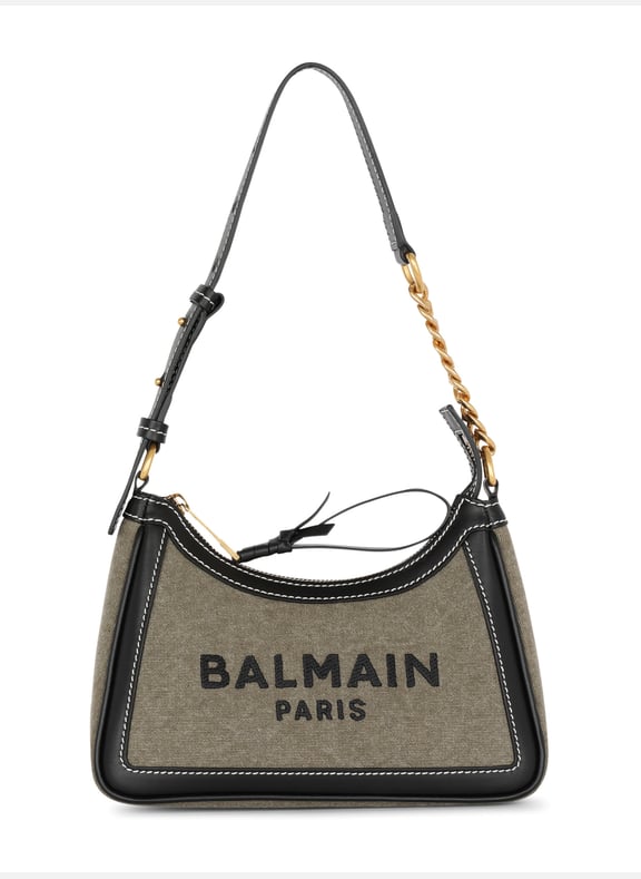 Sac b-army canvas en toile et cuir Vert by BALMAIN BALMAIN Sac b-army canvas en toile et cuir Vert