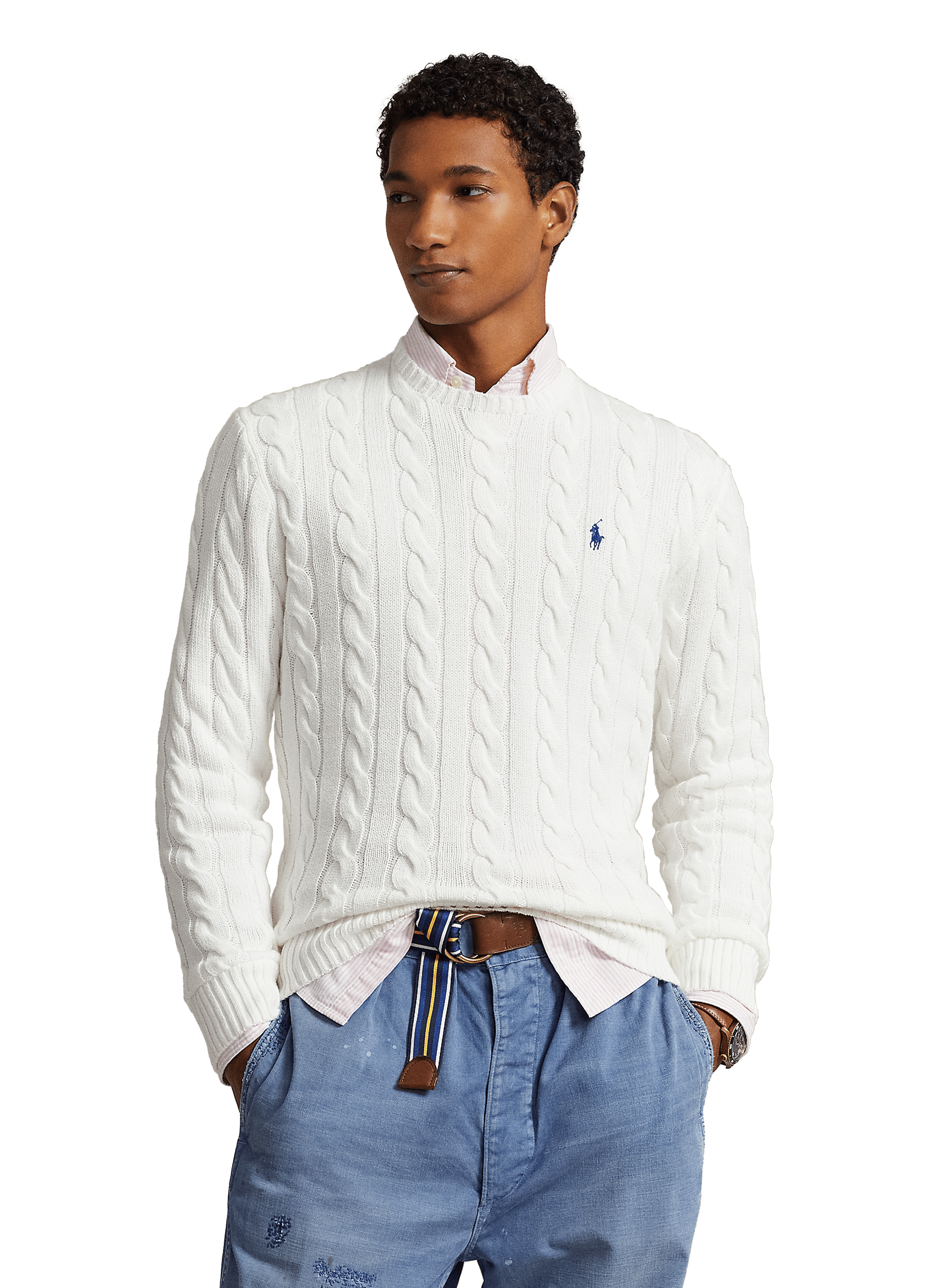 Cable knit jumper POLO RALPH LAUREN White