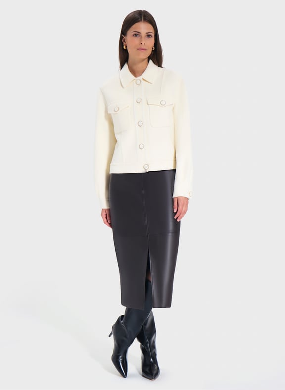 Veste camel ample - vailly Blanc by ZAPA ZAPA Veste camel ample - vailly Blanc