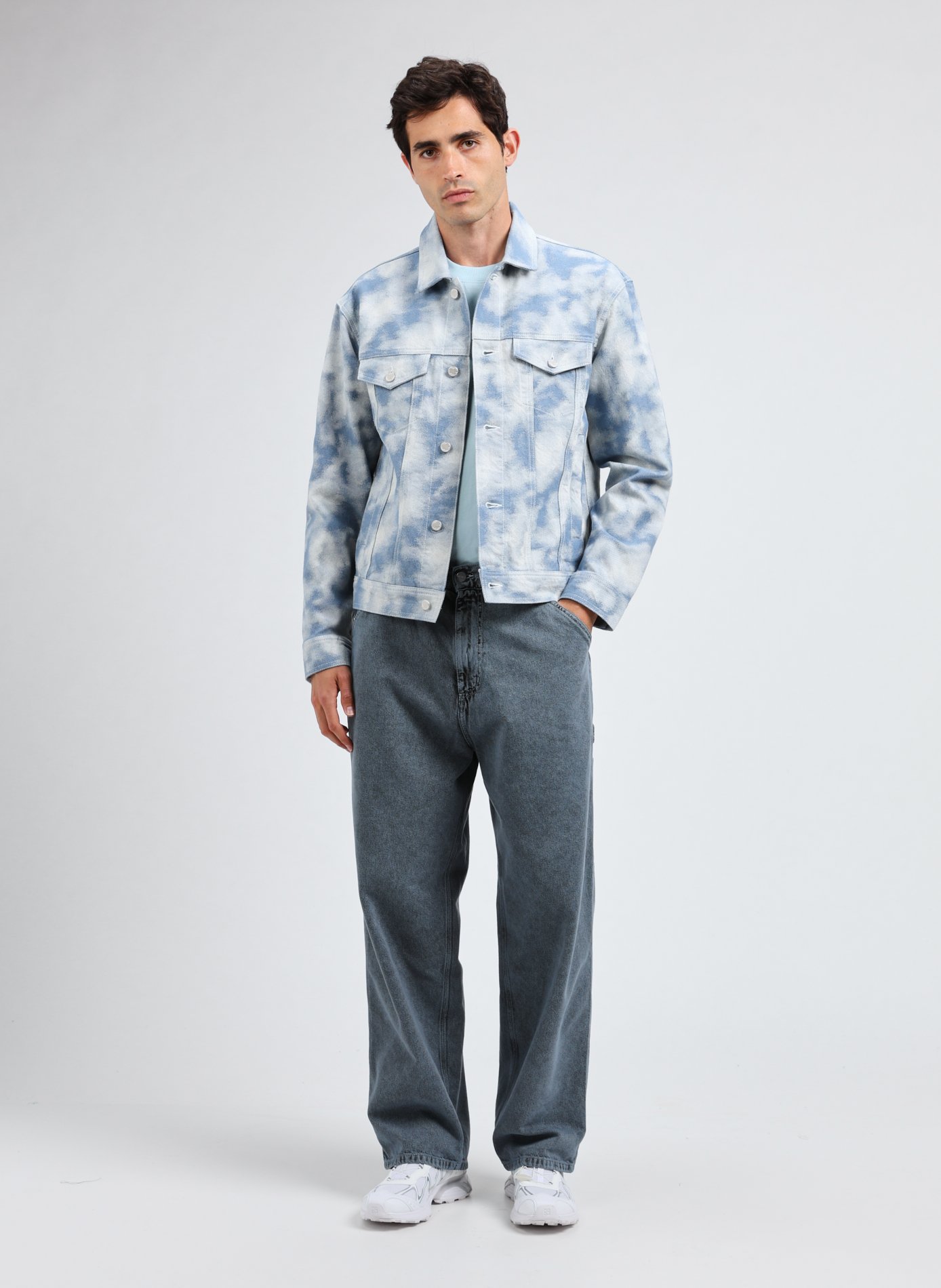 Veste Rally Cloud Denim en coton mélangé LES DEUX Bleu