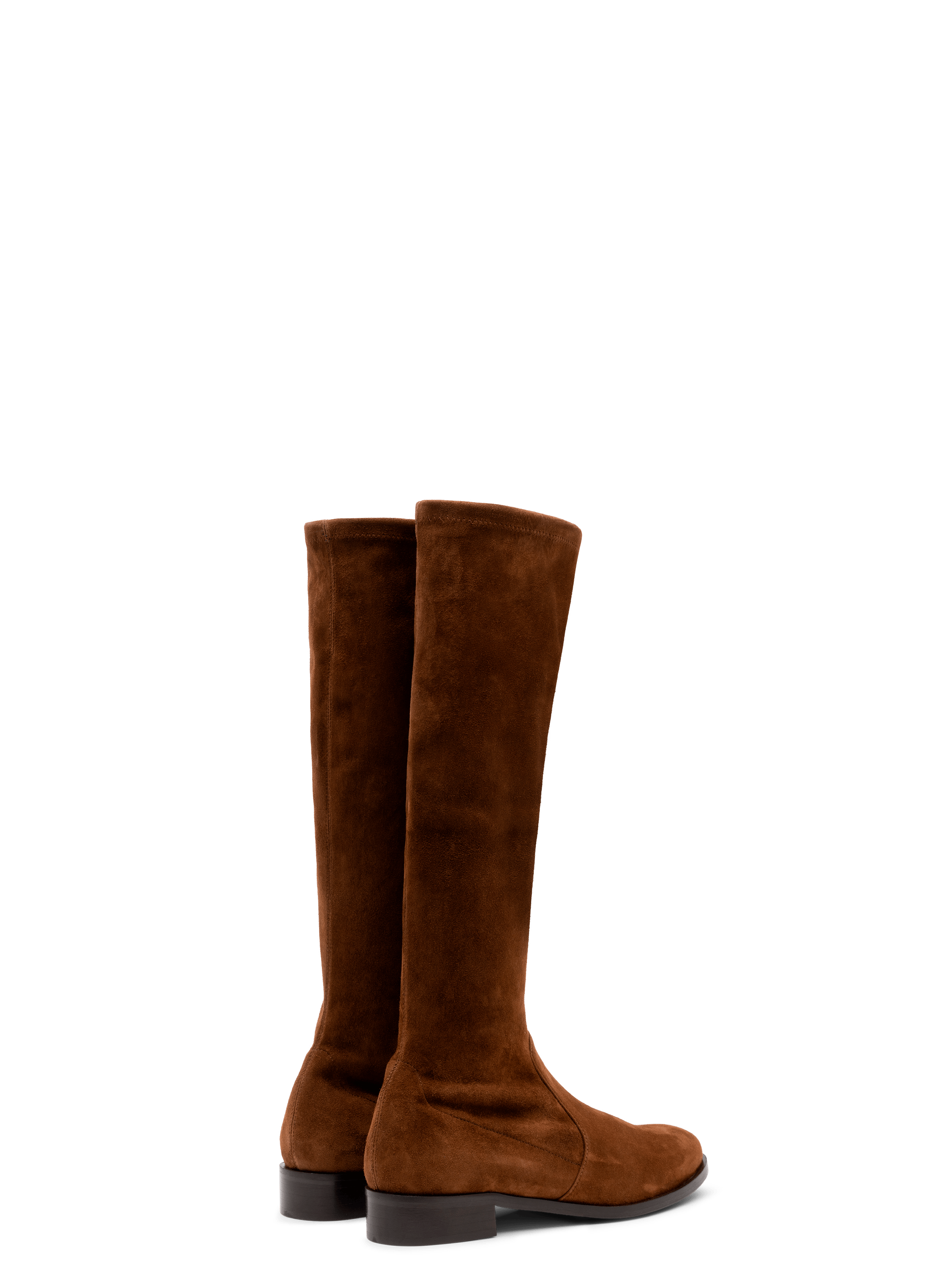Bottes rivas en velours stretch PARALLELE Marron