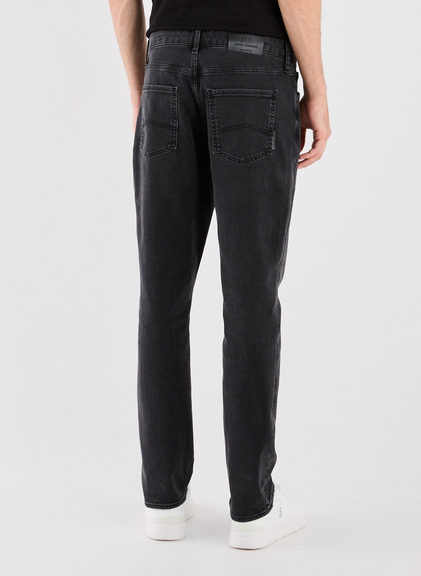 Cotton-blend slim-fit jeans ARMANI EXCHANGE Grey