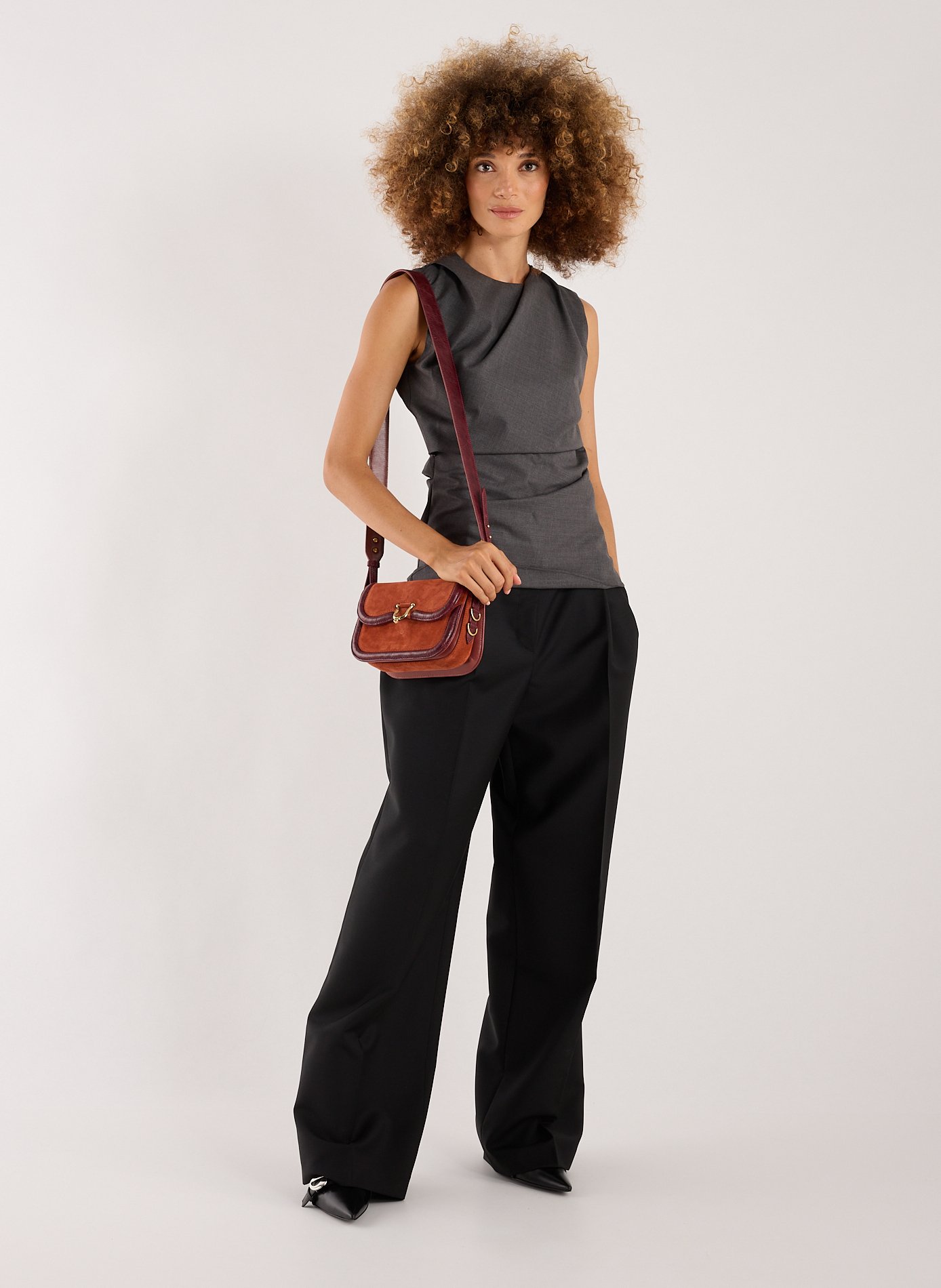 Sac à main Mini Manon en cuir CLARIS VIROT Multicolore