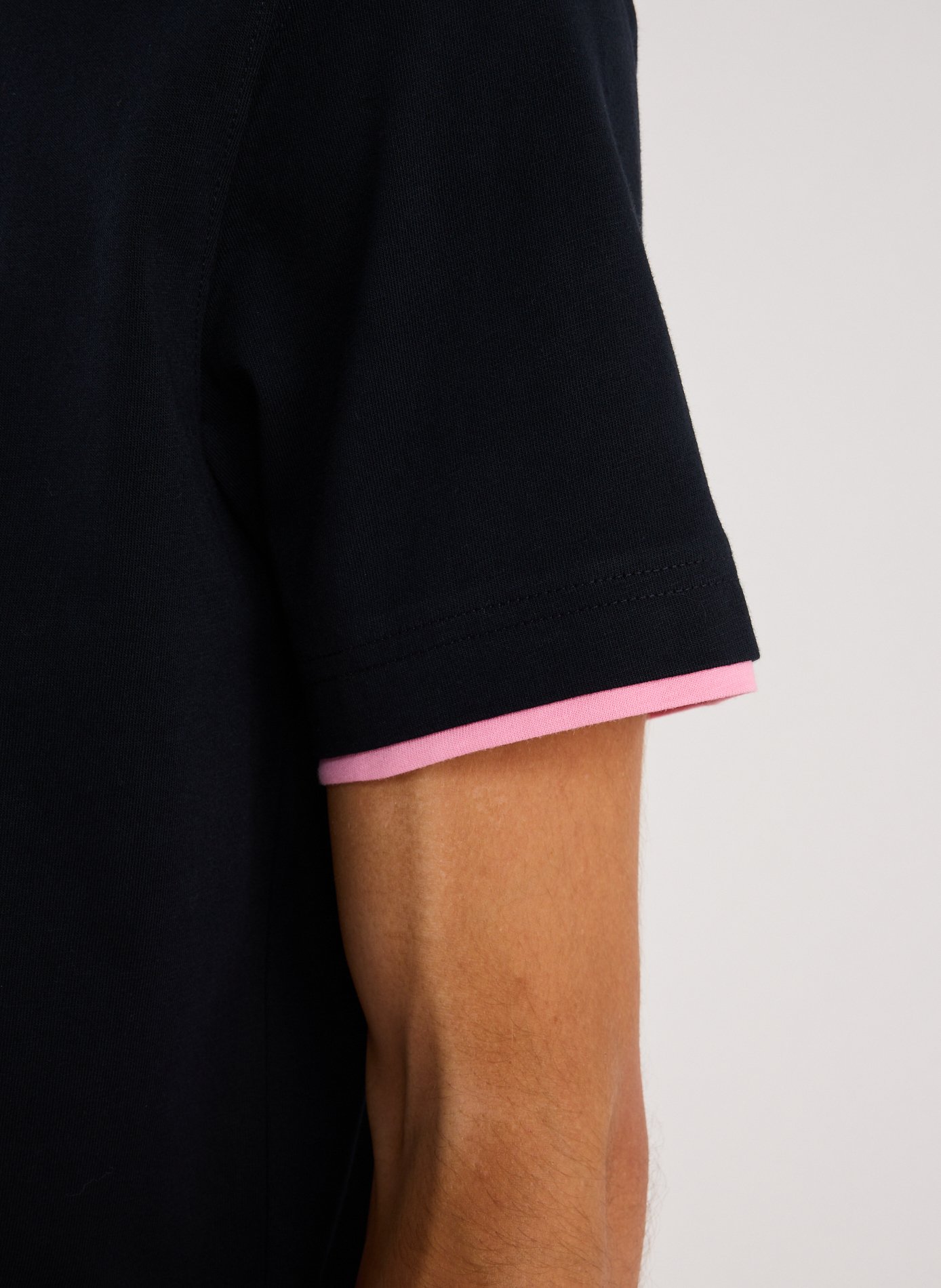 Embroidered cotton T-shirt EDEN PARK Blue