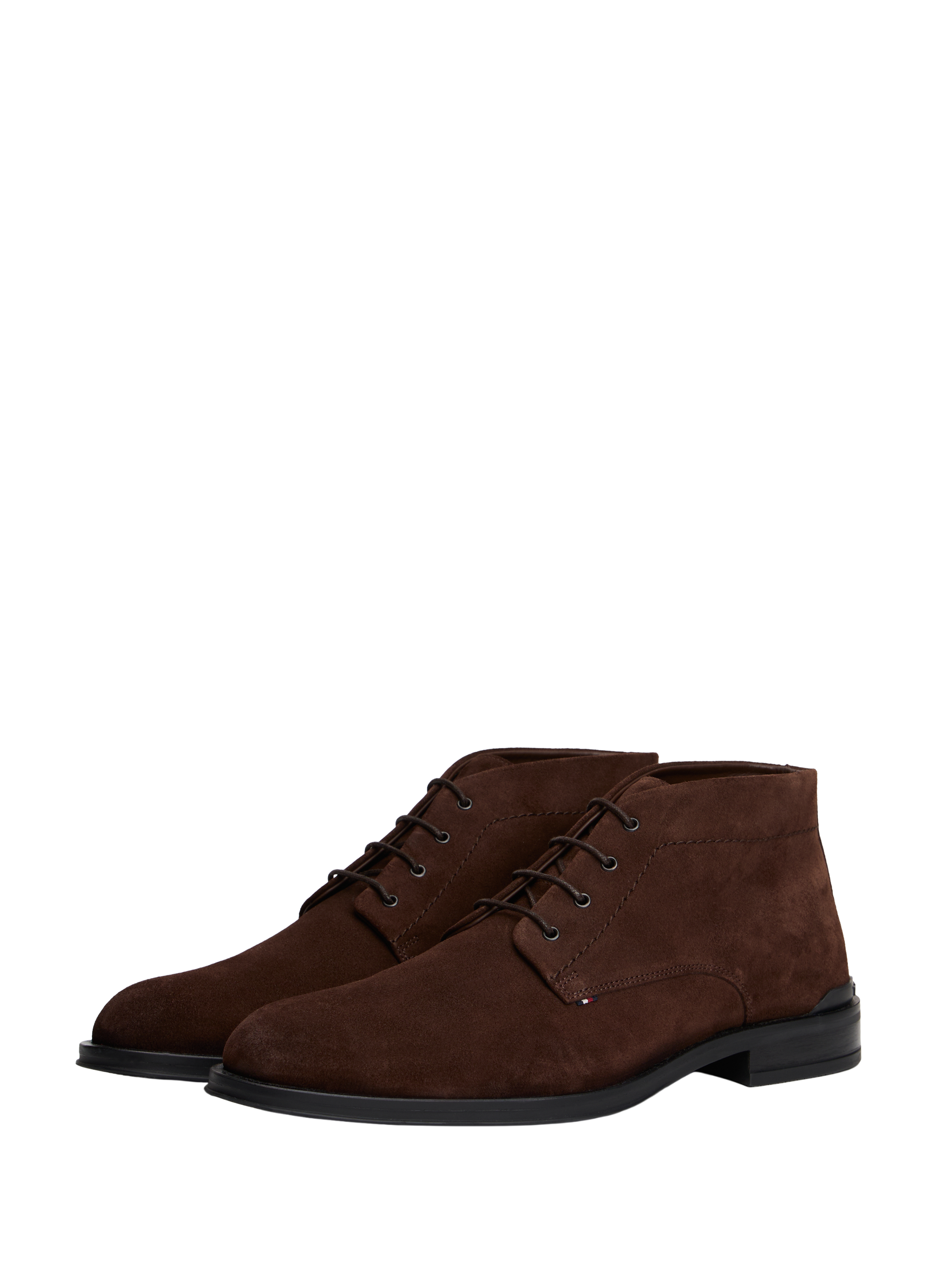 Ankle boots with silver tips TOMMY HILFIGER Brown