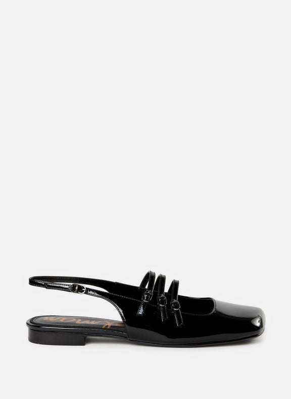 Sling-back en cuir de vache Noir by SAM EDELMAN SAM EDELMAN Sling-back en cuir de vache Noir