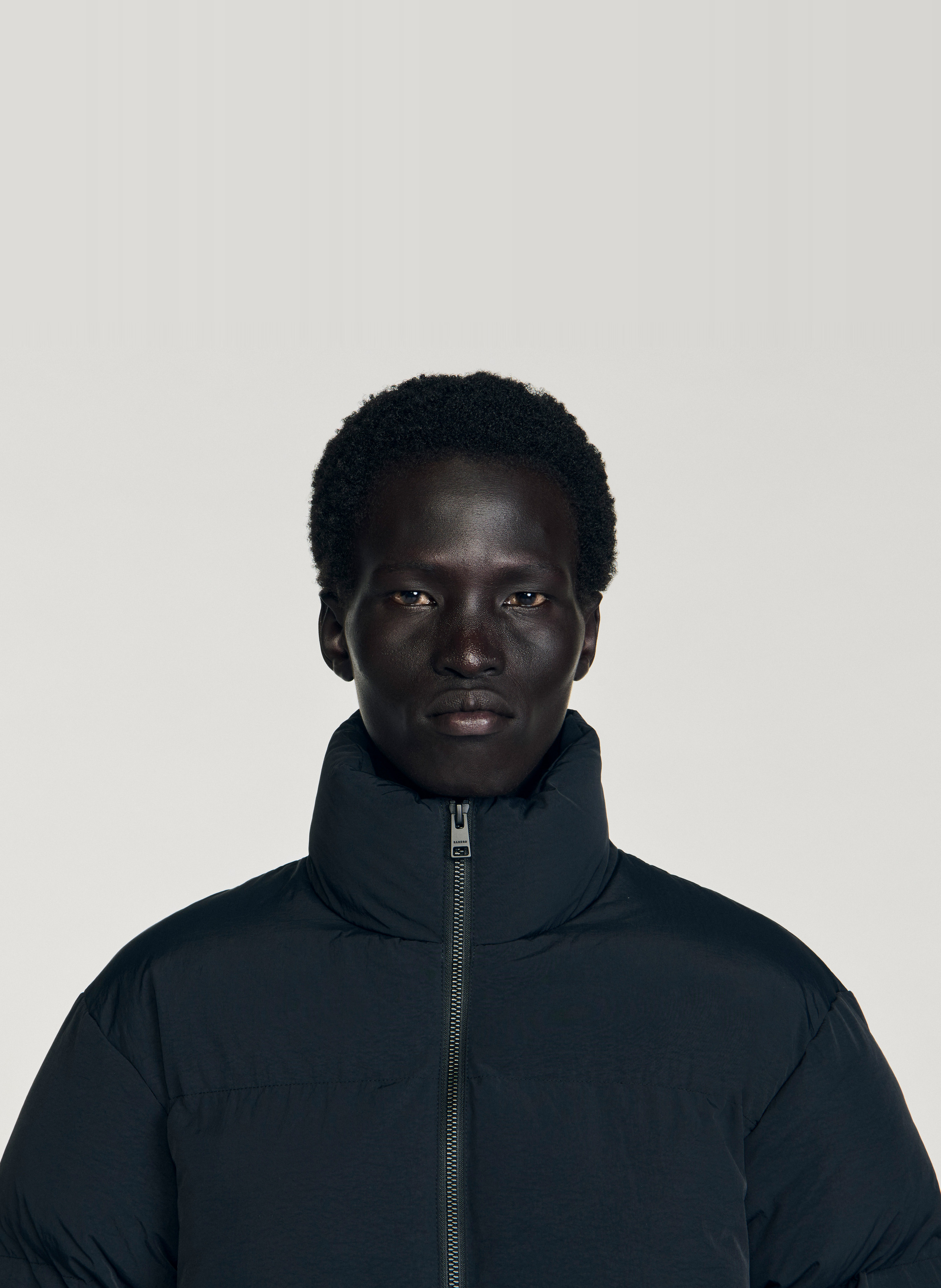 Doudoune oversize col montant SANDRO Noir