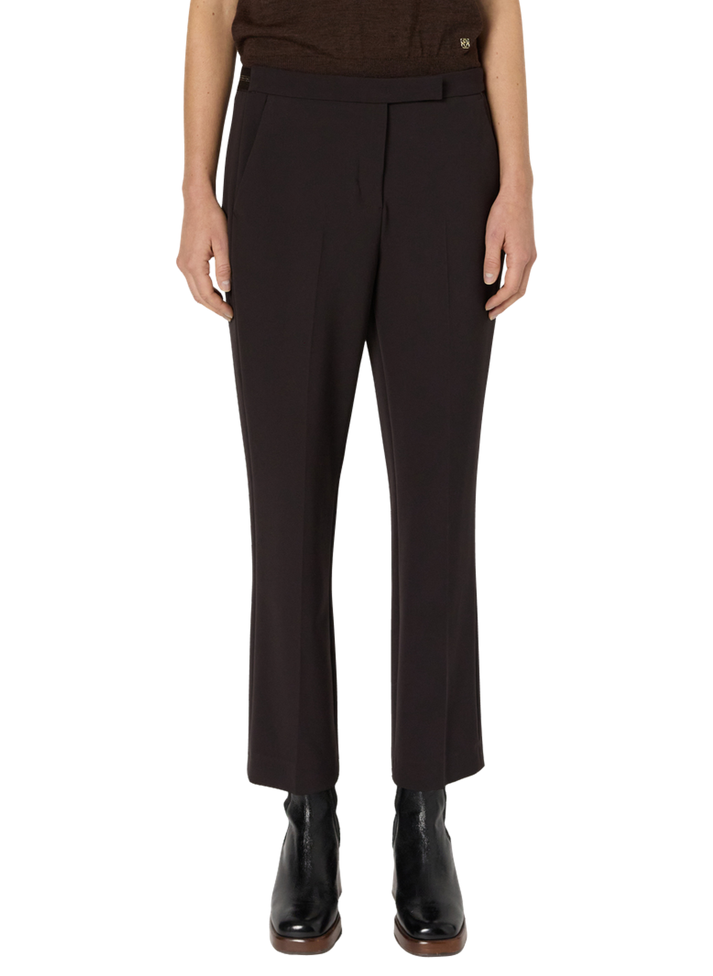 Pantalon droit dos élastiqué -cora GERARD DAREL Marron