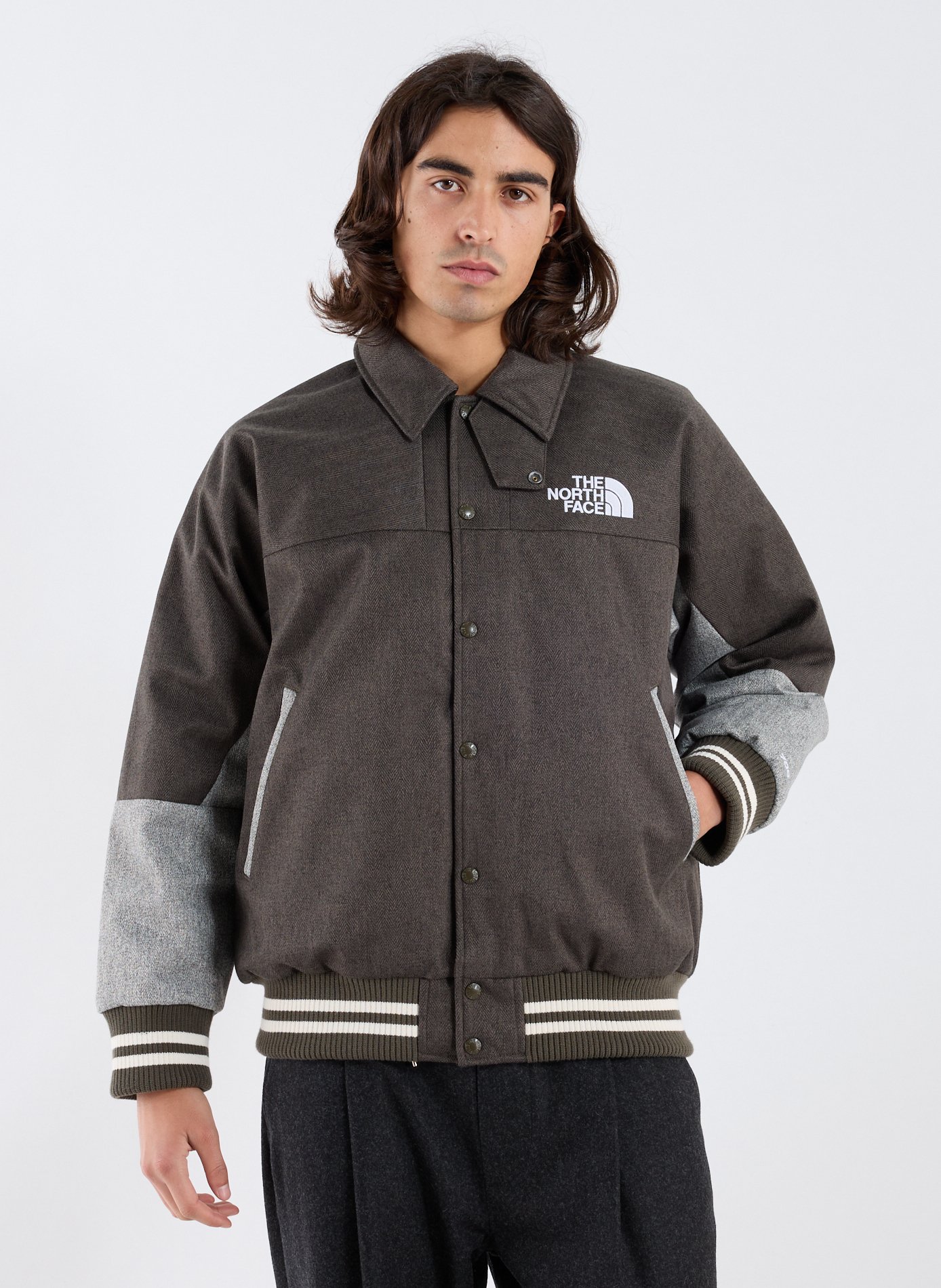 THE NORTH FACE Oversized classic collar windbreaker coat Khaki