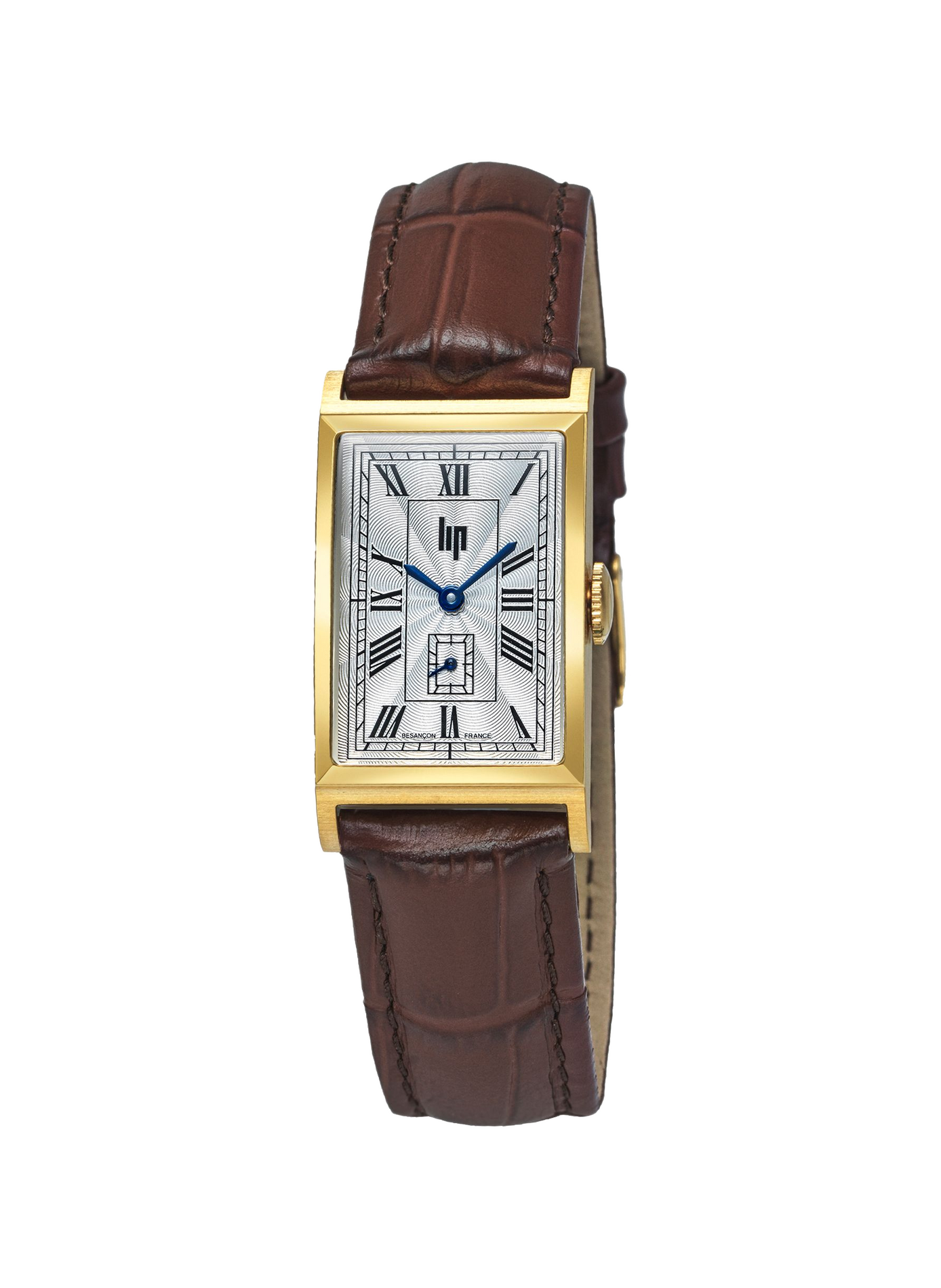 Montre à quartz en cuir LIP Argent