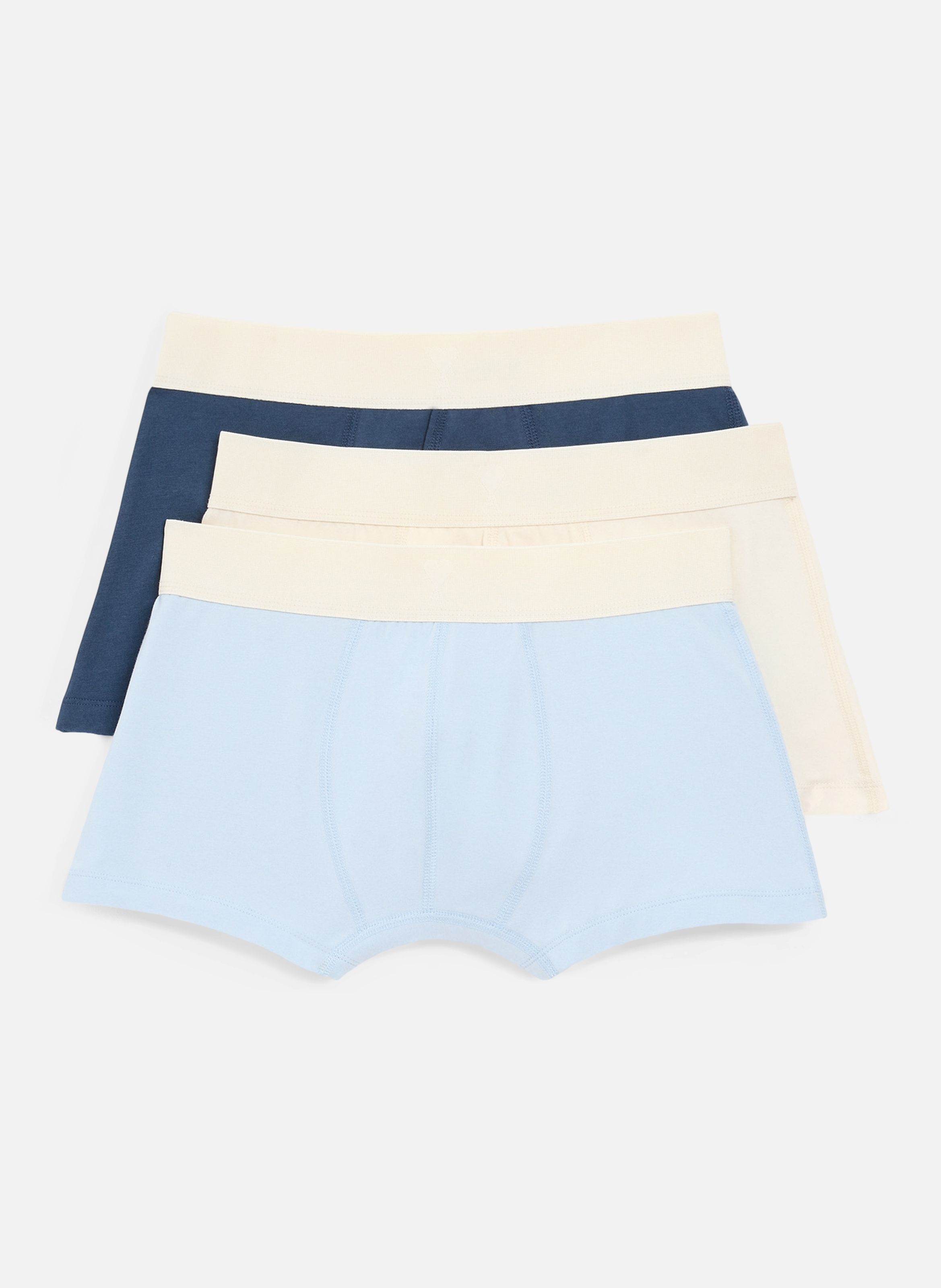 Pack trois boxers ami de coeur en coton AMI PARIS Multicolore
