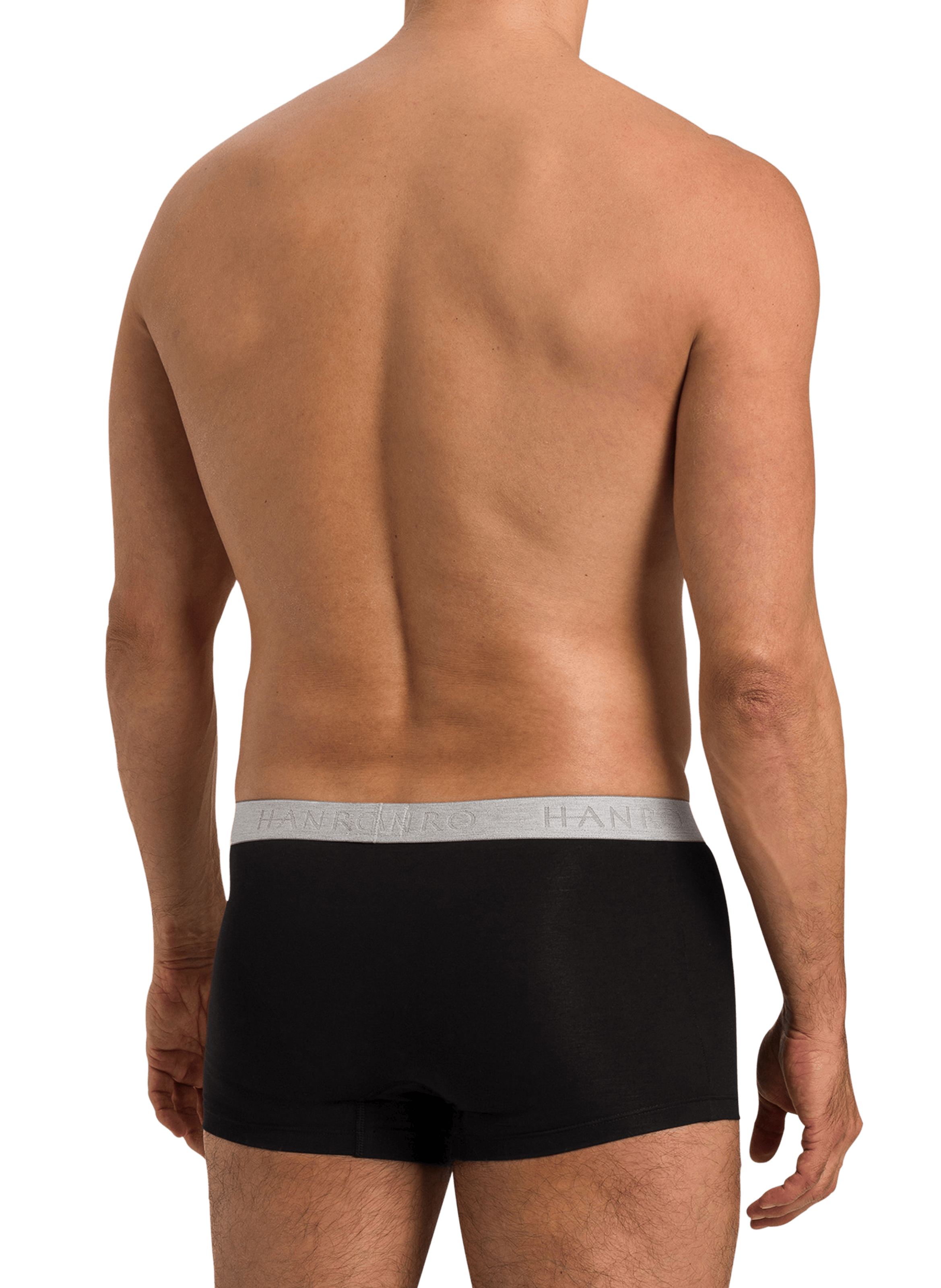 Set of two cotton boxers HANRO Black