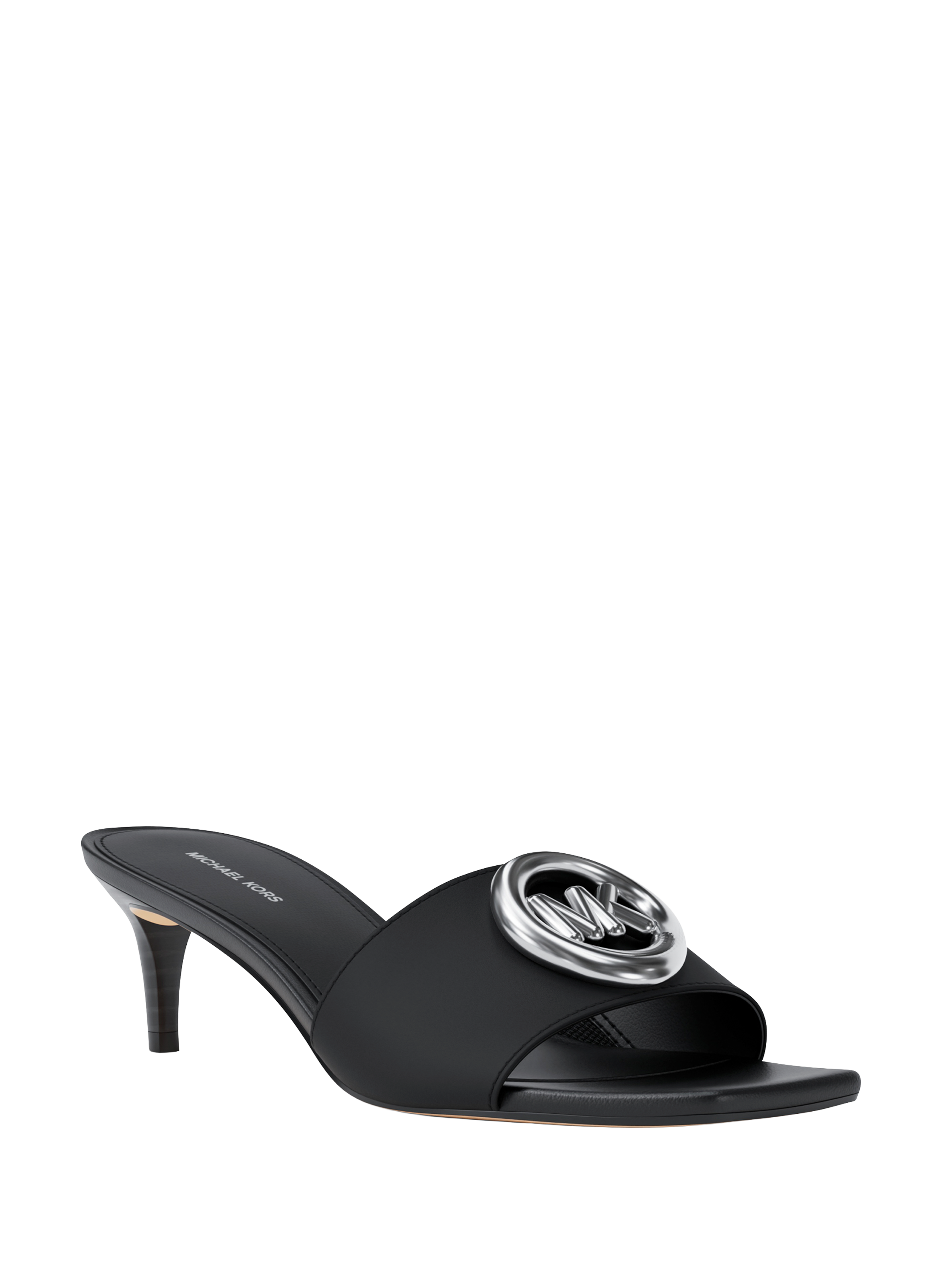 Sandales à talon en cuir mélangé MICHAEL KORS Noir