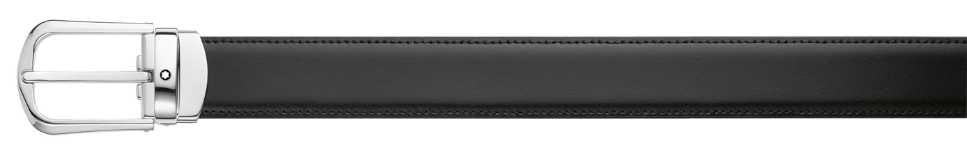 Reversible leather belt MONTBLANC Black