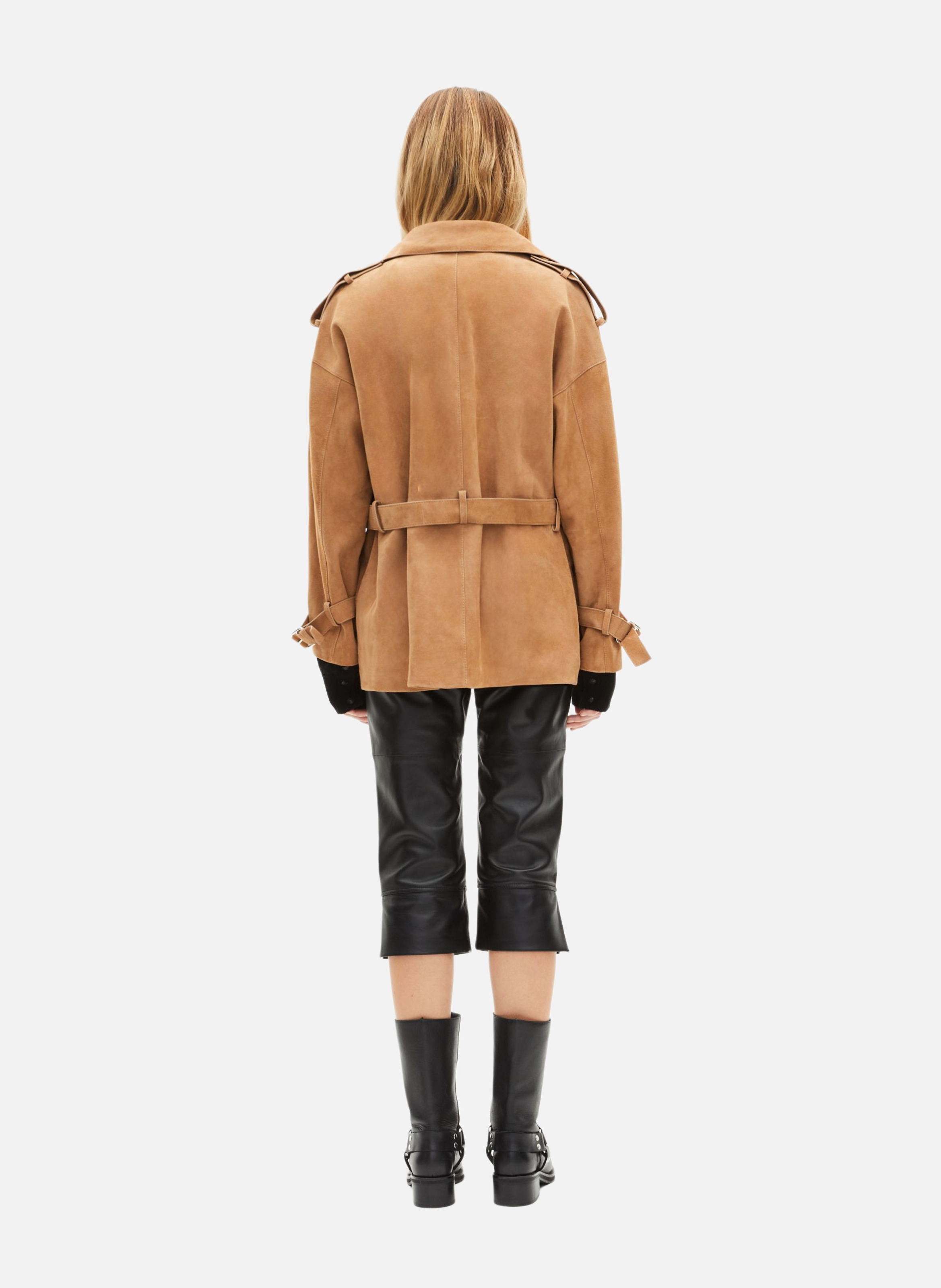 Blouson en cuir THE KOOPLES Beige