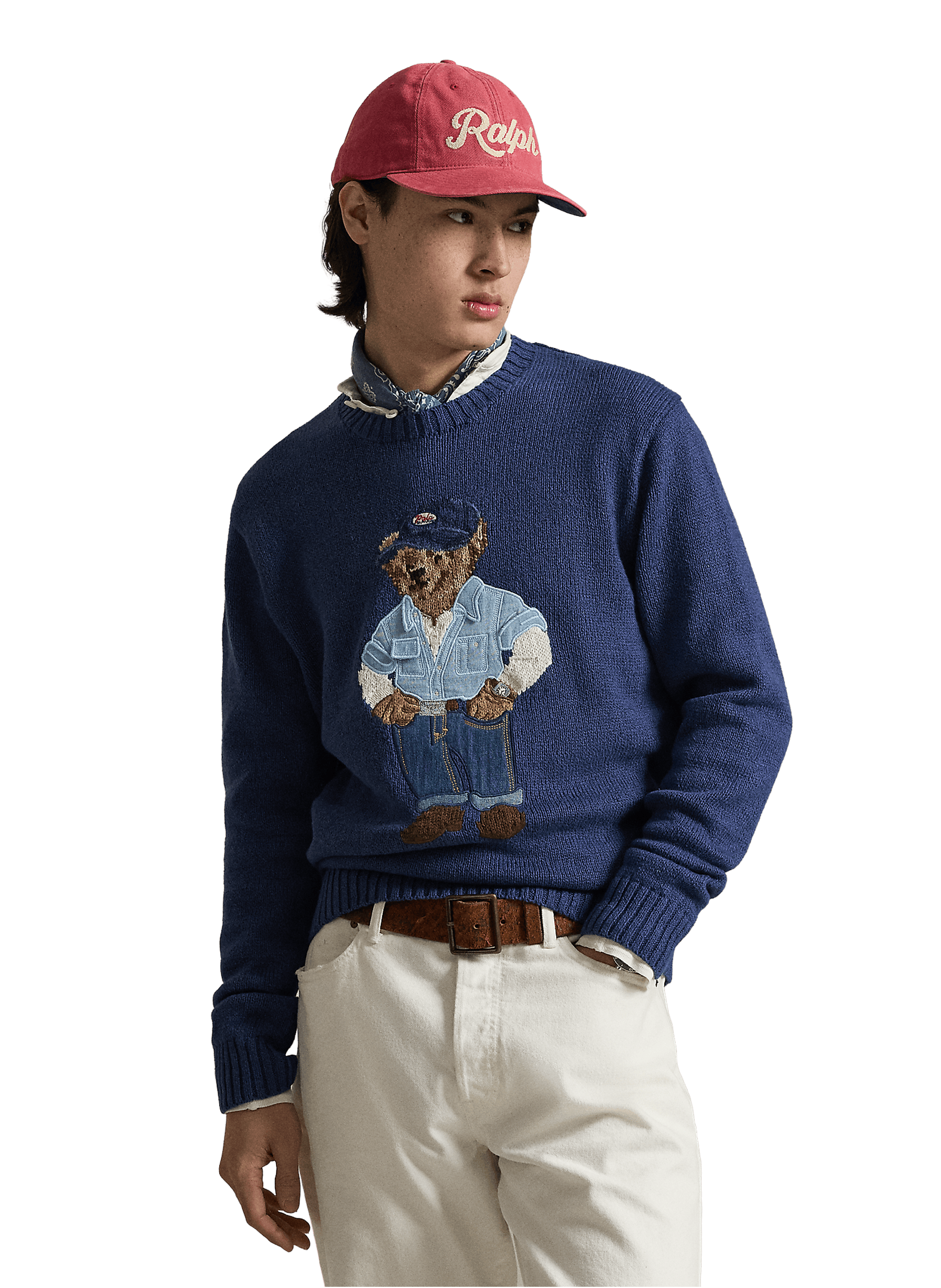 Linen and cotton jumper POLO RALPH LAUREN Blue