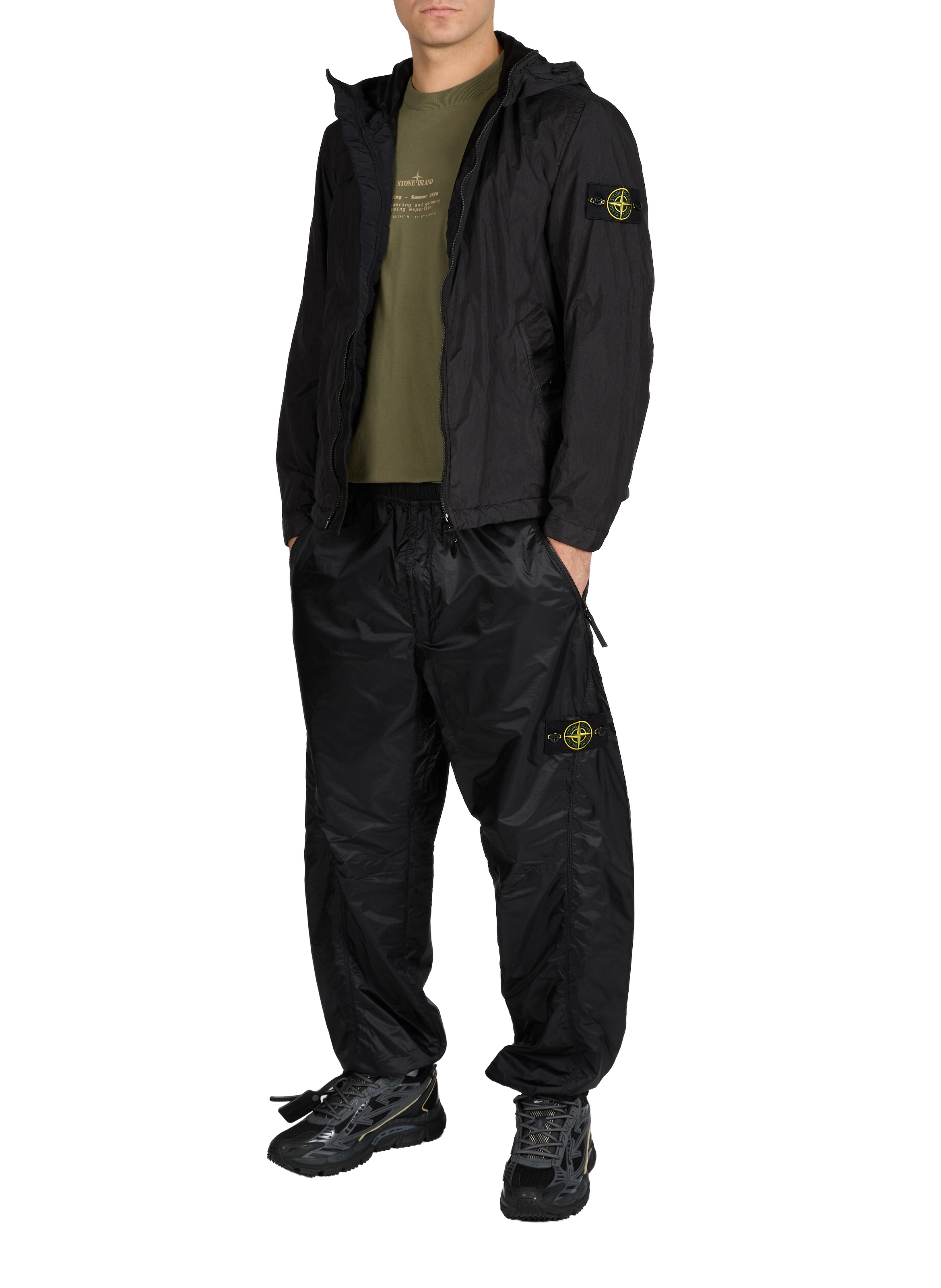 Veste coupe-vent STONE ISLAND Noir