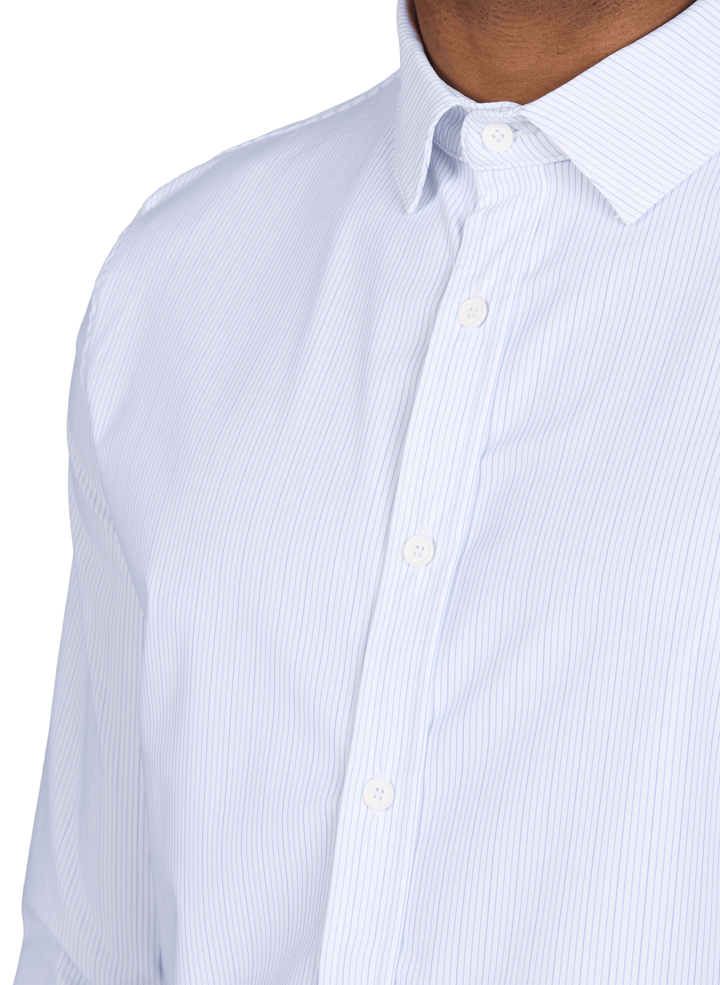 Straight striped shirt by Jean Murcie 1789 CALA Blue