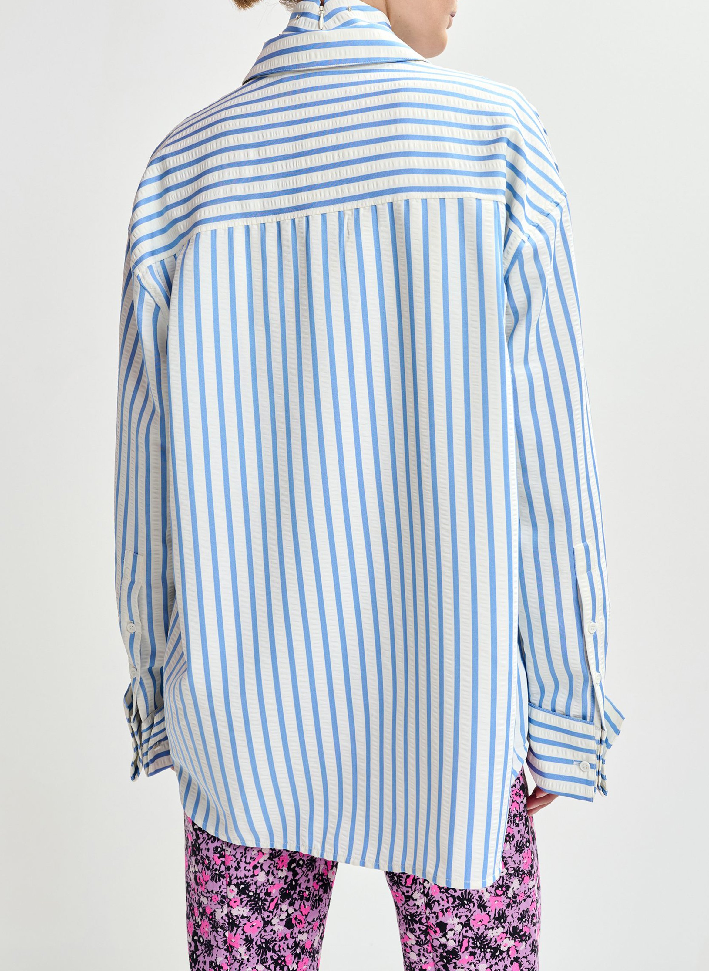 Chemise oversize à rayures Janna ESSENTIEL ANTWERP Blanc