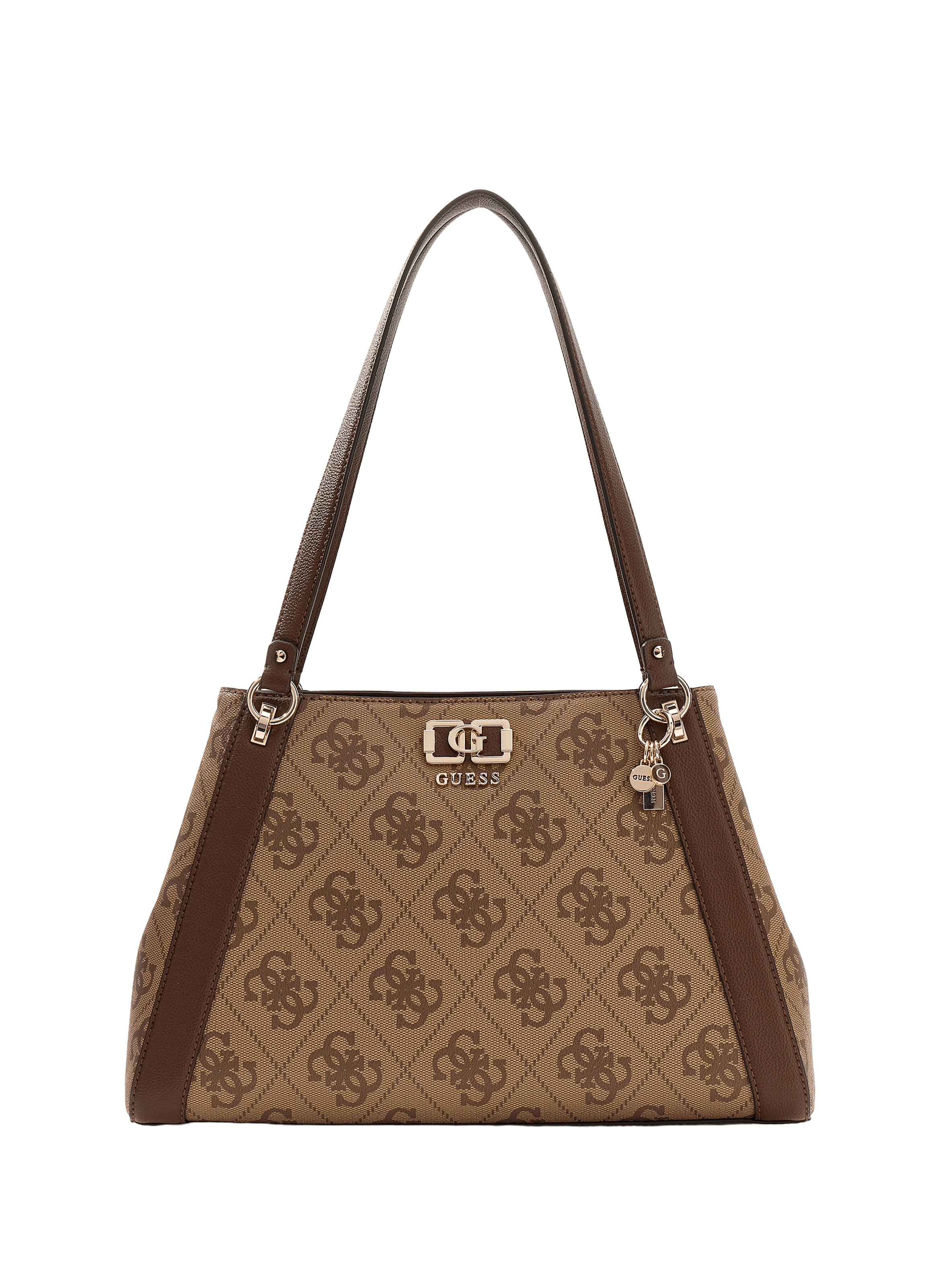 Karnilla printed shopping bag GUESS Brown