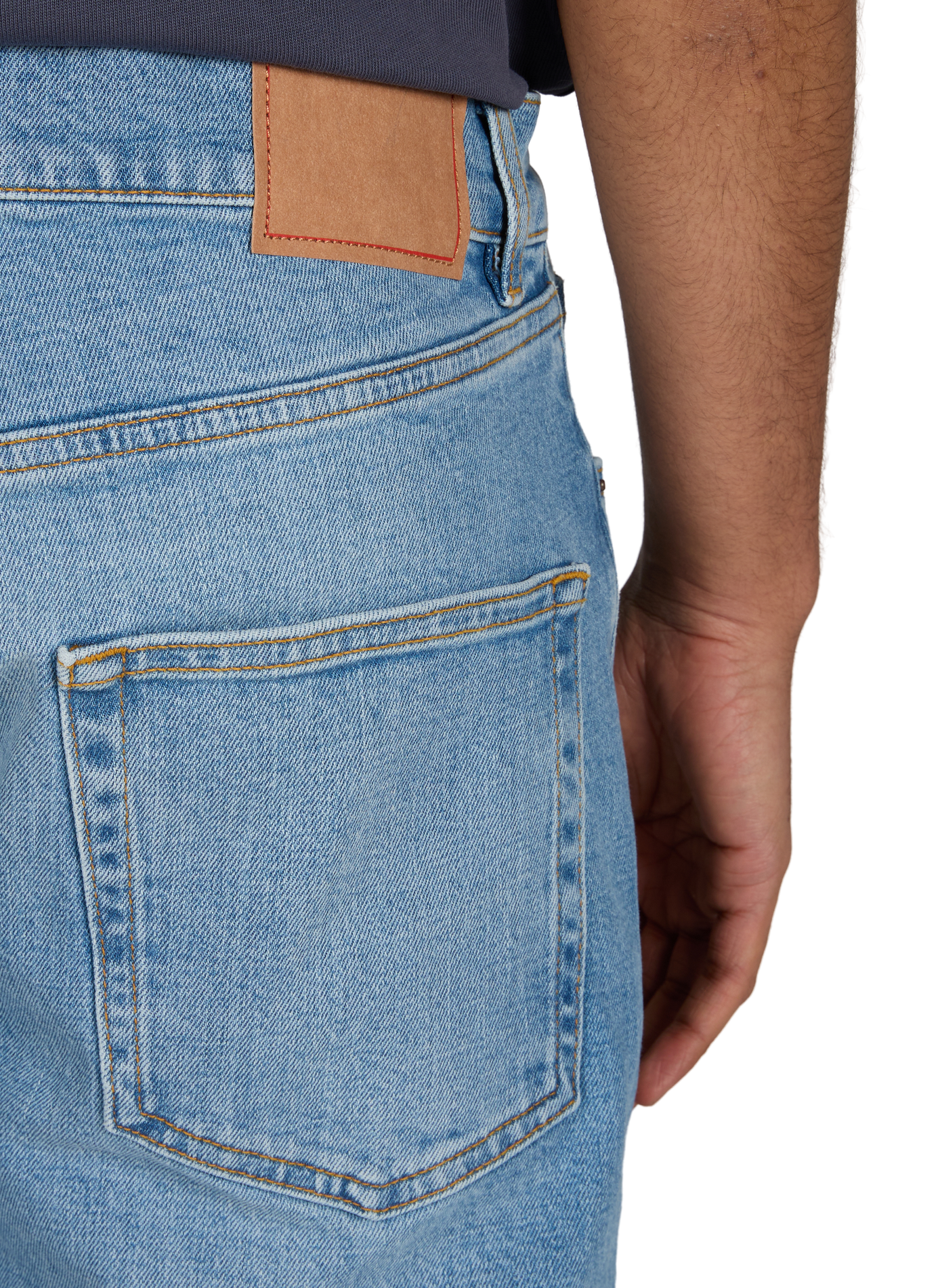 Straight-leg jeans in blended cotton JEANERICA DENIM Blue