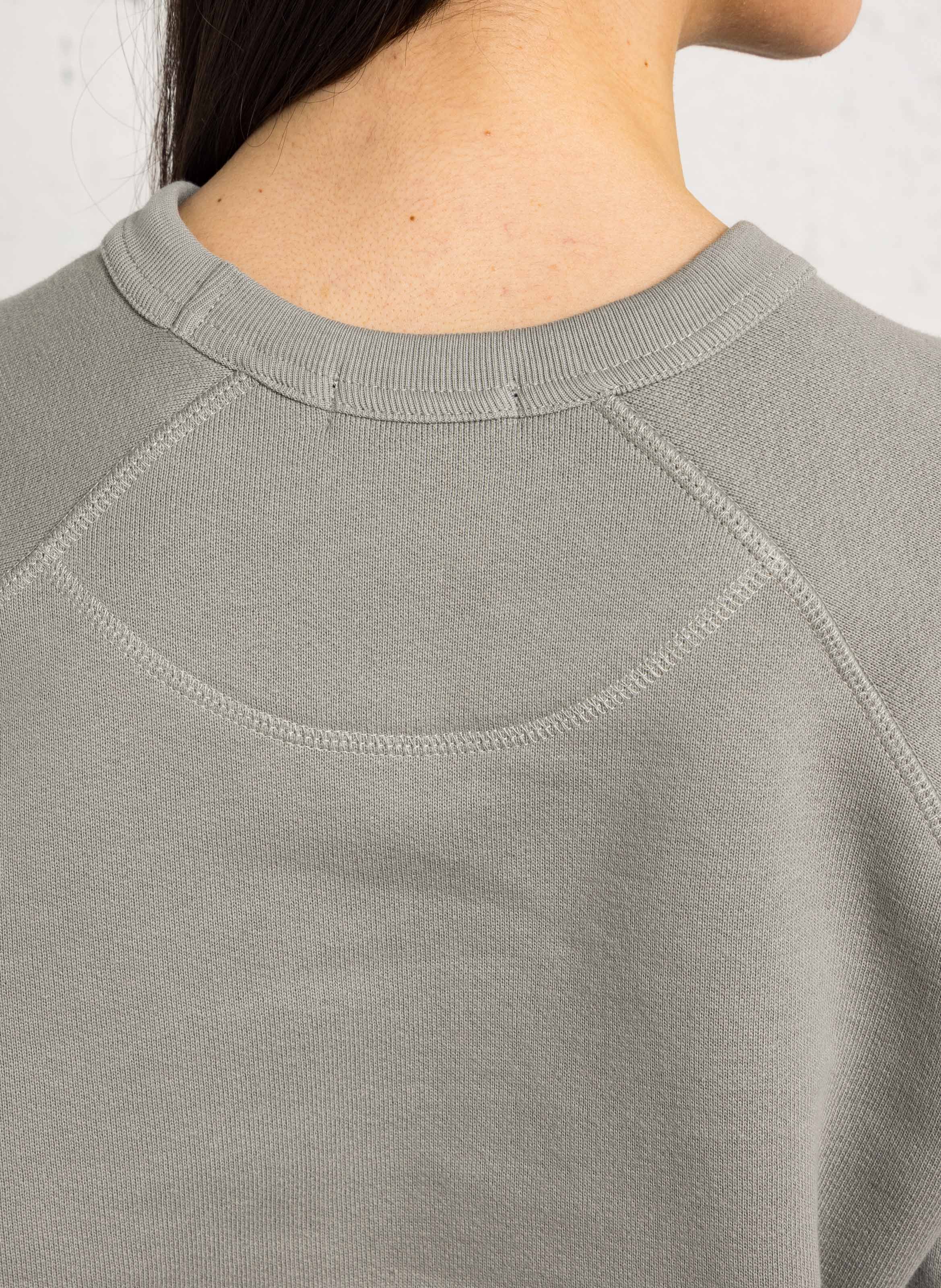 Sweat droit en coton bio artemis SOEUR Gris