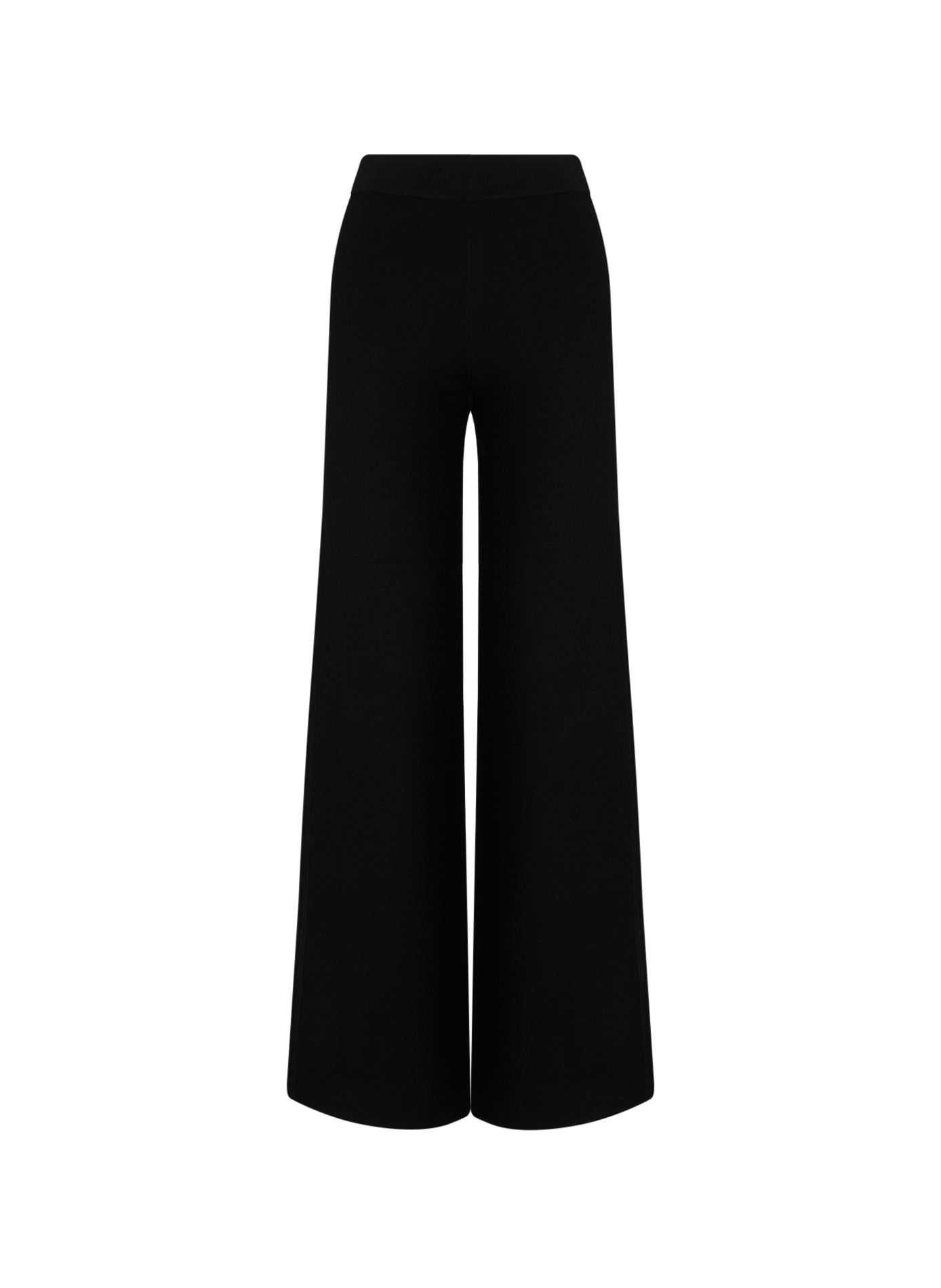 Plain wide-leg Trousers MAX MARA STUDIO Black