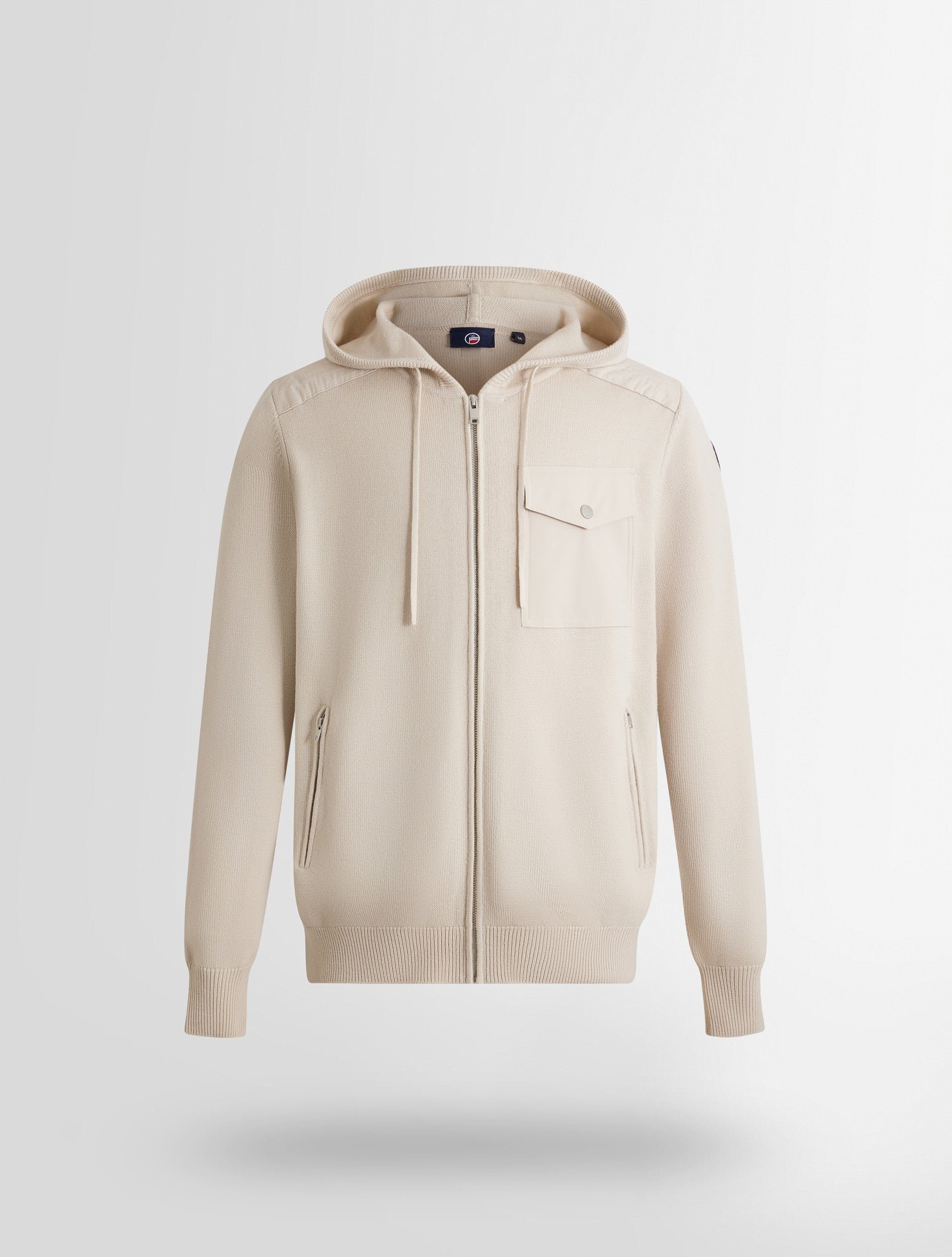 Gilet mayance col capuche coupe ajustée FUSALP Blanc