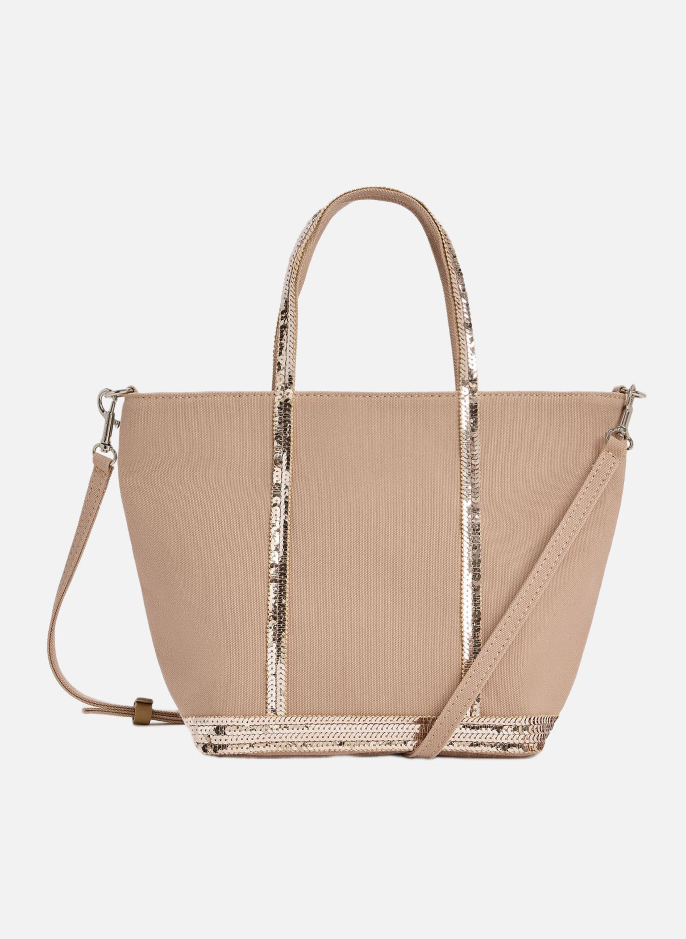 Cabas s zippé en toile VANESSA BRUNO Marron