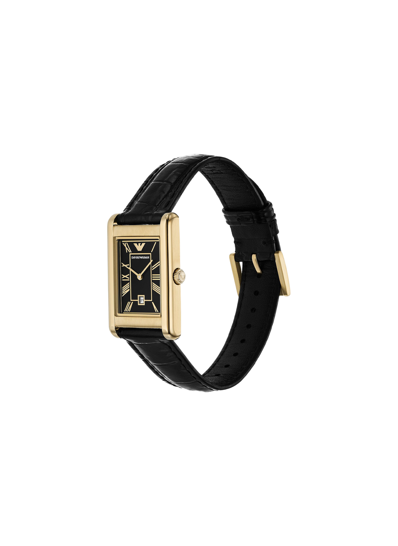 Montre quartz en cuir ARMANI MONTRES Noir