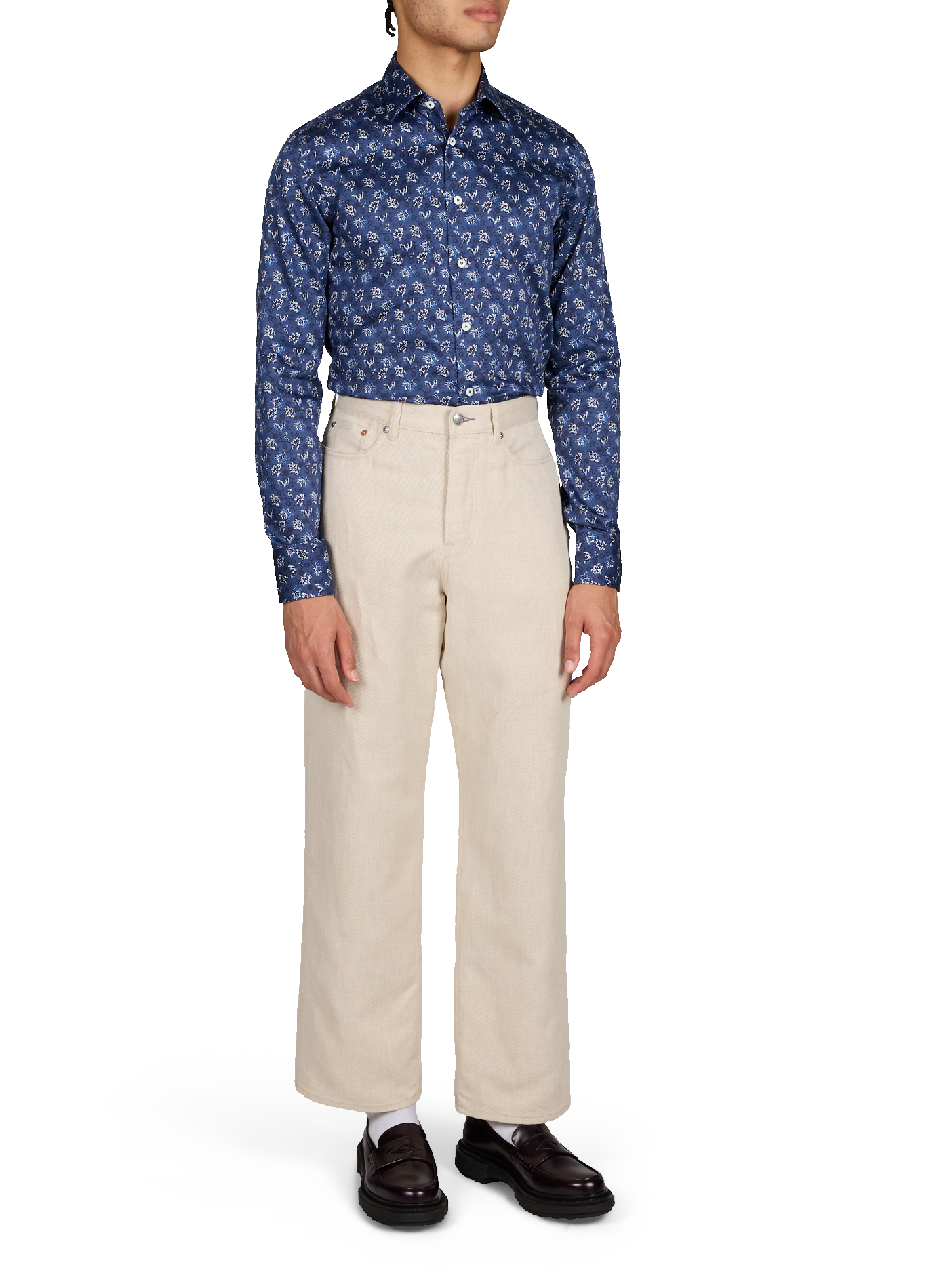 Chemise cintrée en coton VAN LAACK Bleu