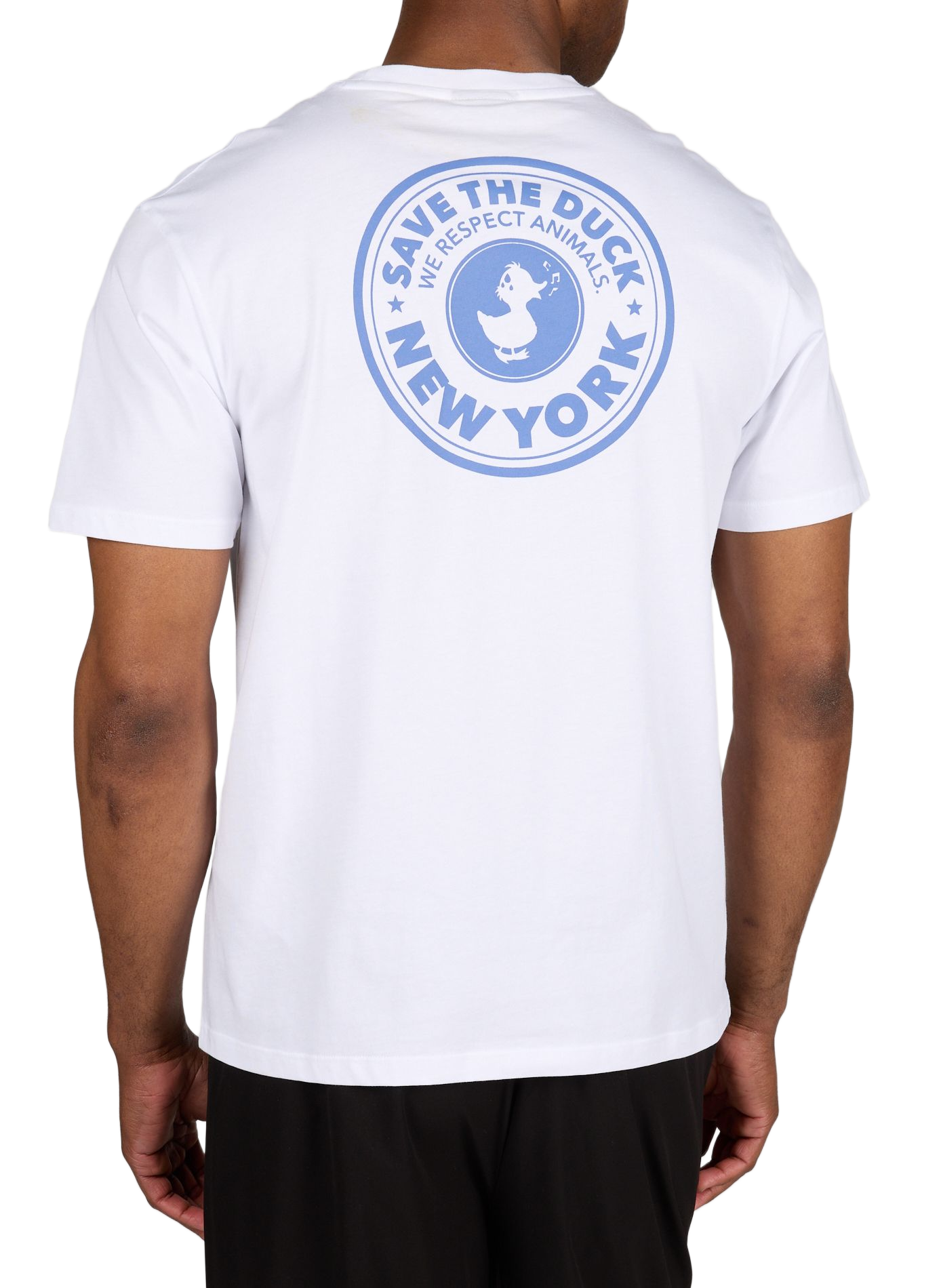 Tee-shirt col rond en coton SAVE THE DUCK Blanc