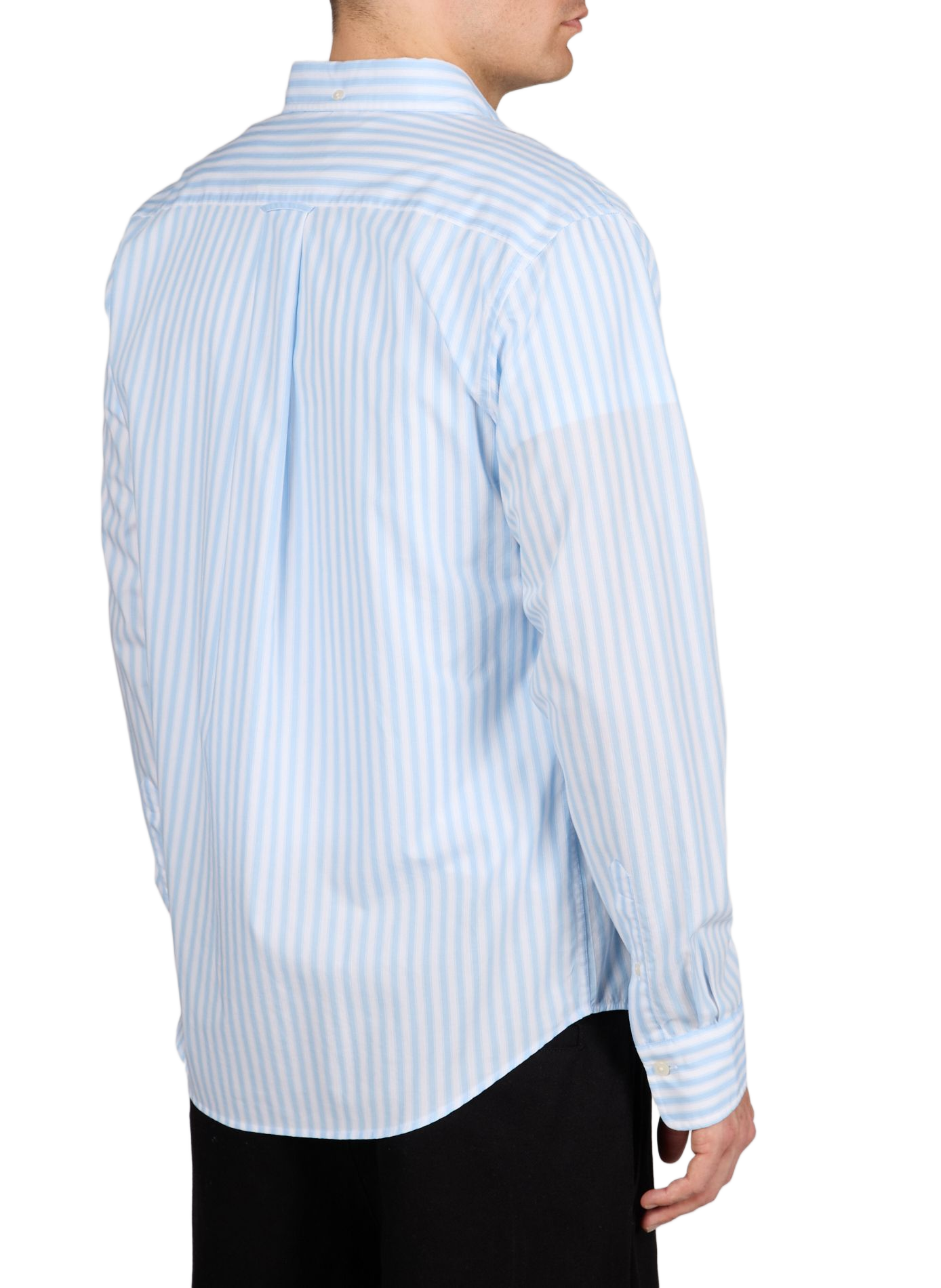 Chemise droite à rayures en coton  GANT Bleu