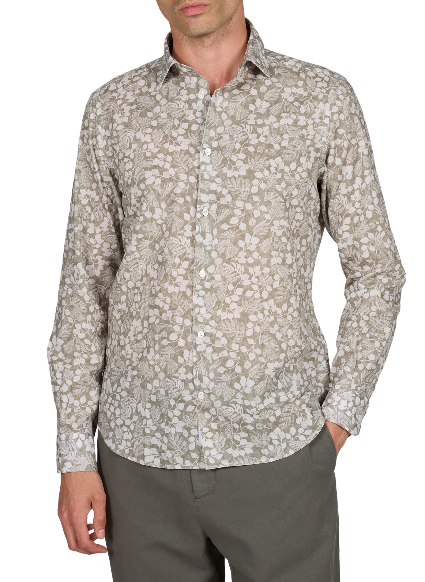 Chemise droite imprimée EDEN PARK Beige