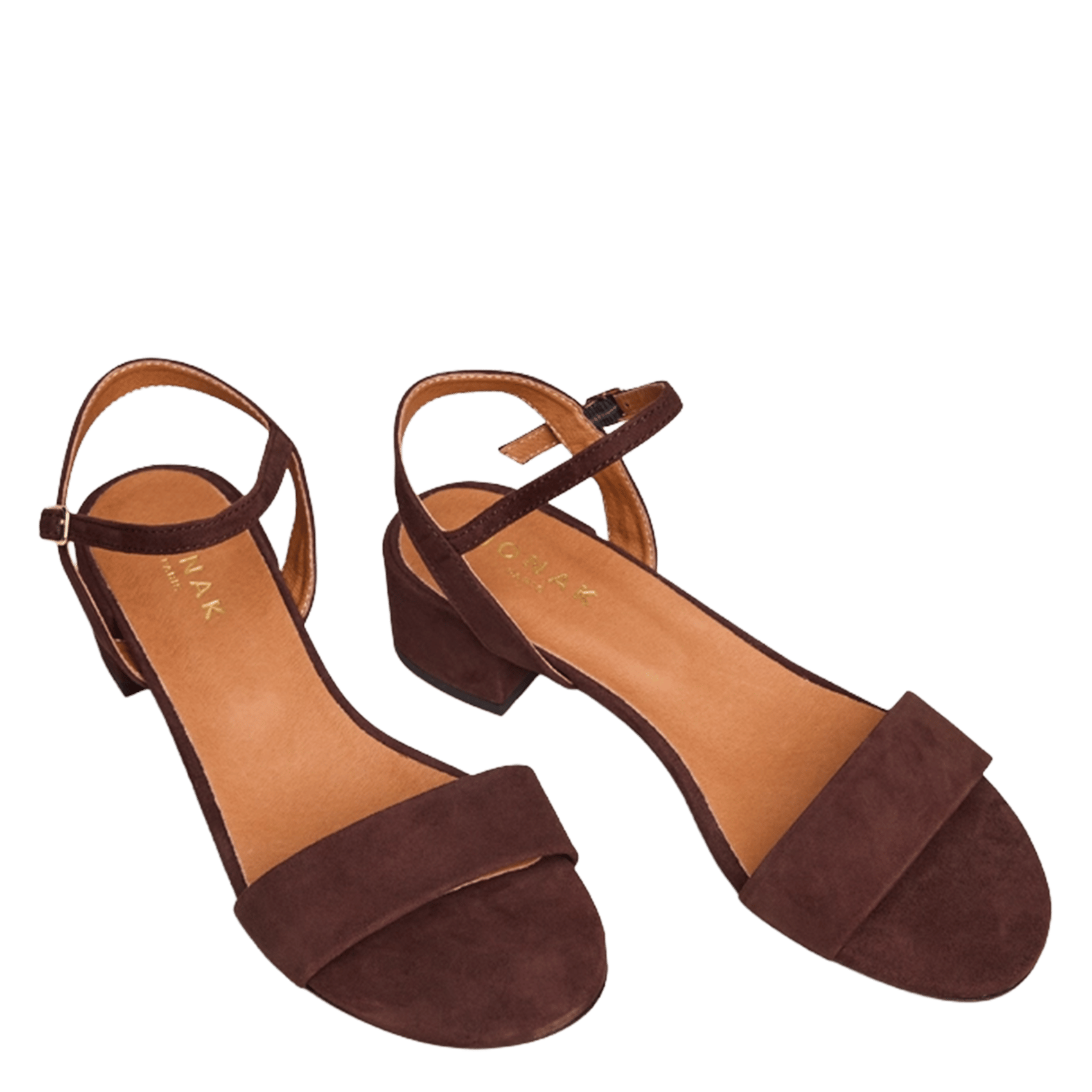 Sandales en cuir via JONAK Marron