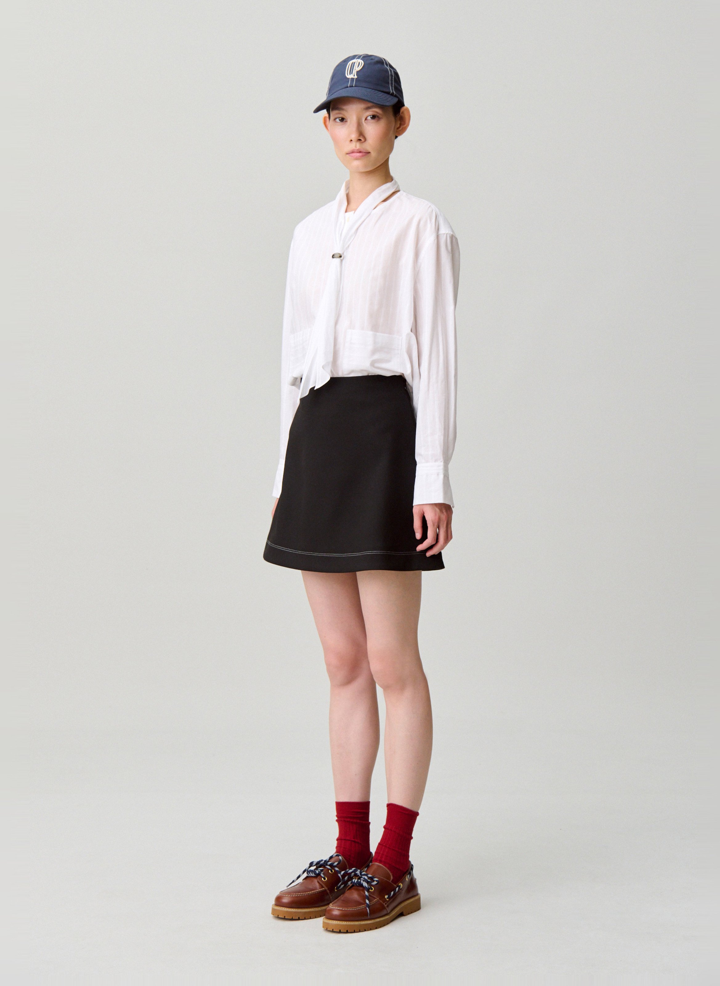 Jupe courte évasée CLAUDIE PIERLOT Noir