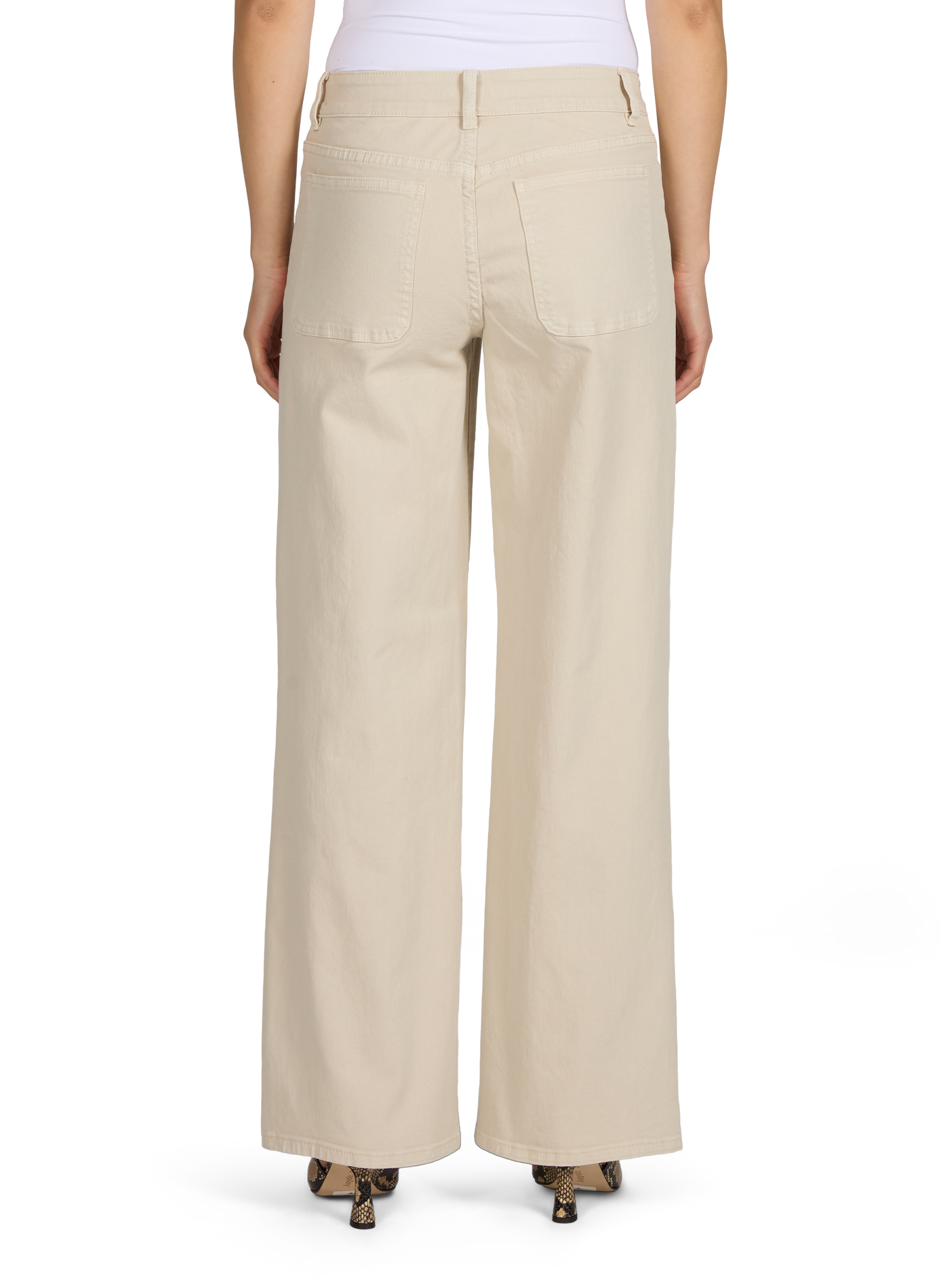 Jeans Vilorie in misto cotone VILA Beige