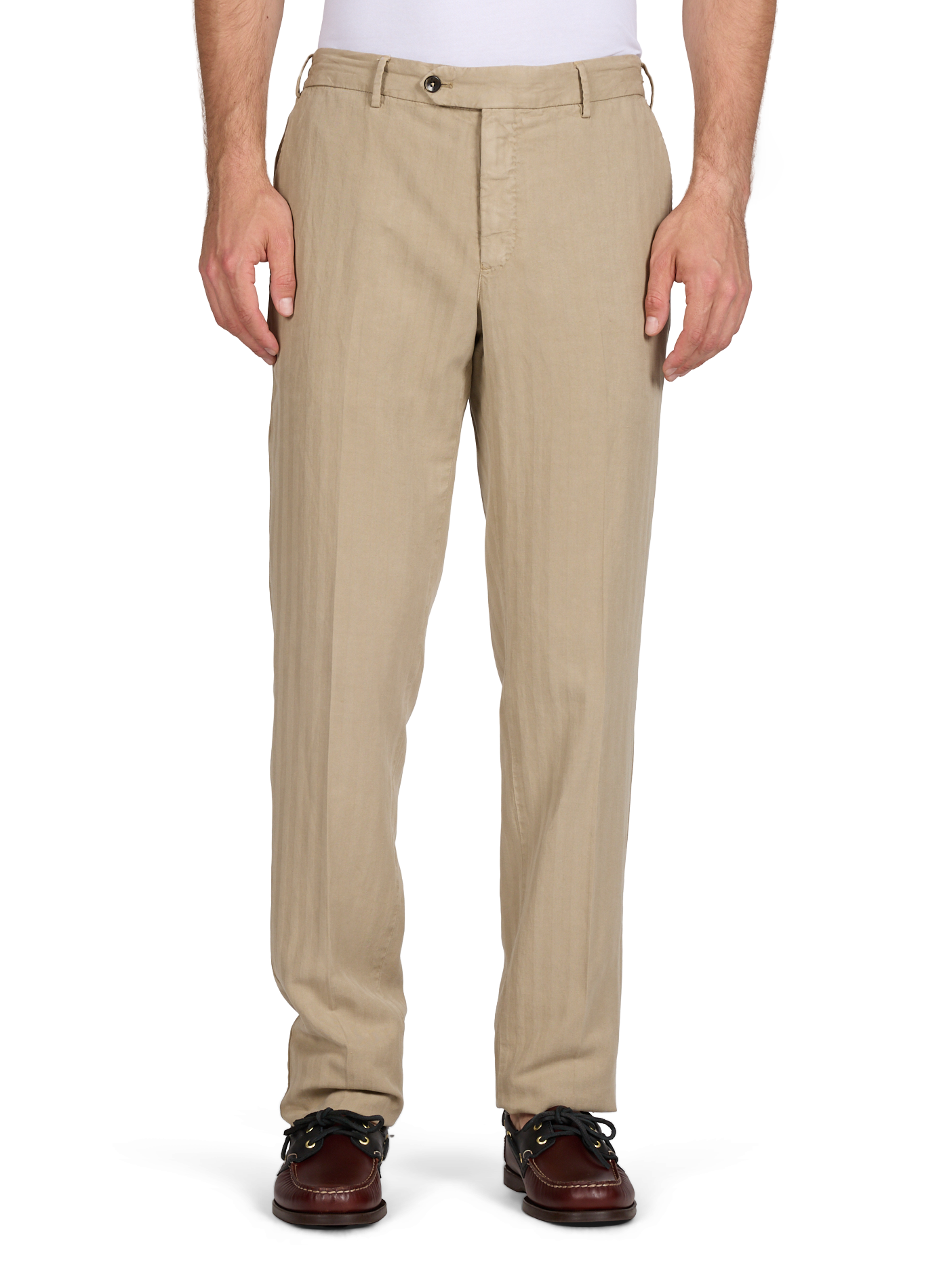 Trousers with ties PT01 Beige