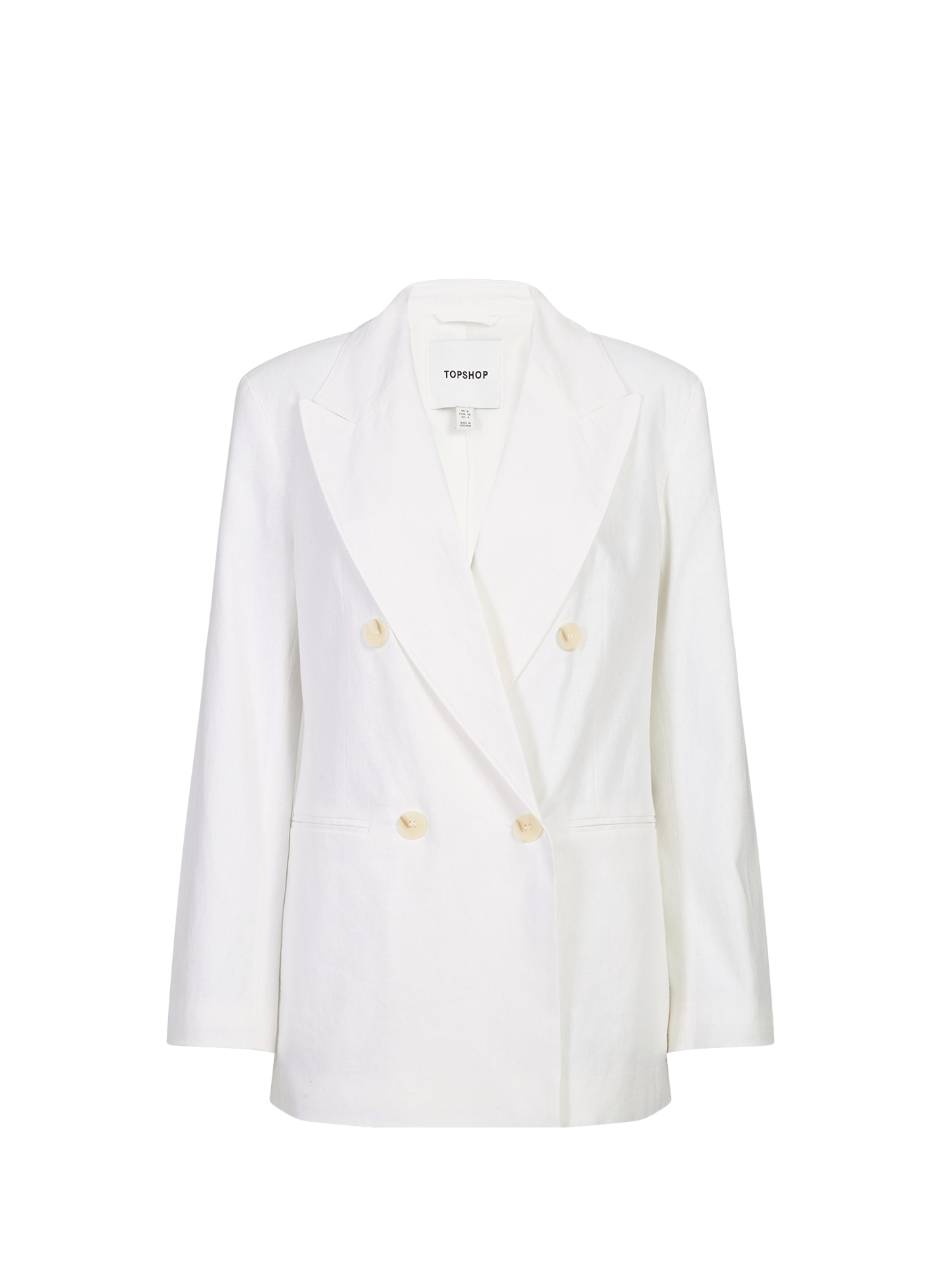 Tsgulla linen blend blazer TOPSHOP Beige