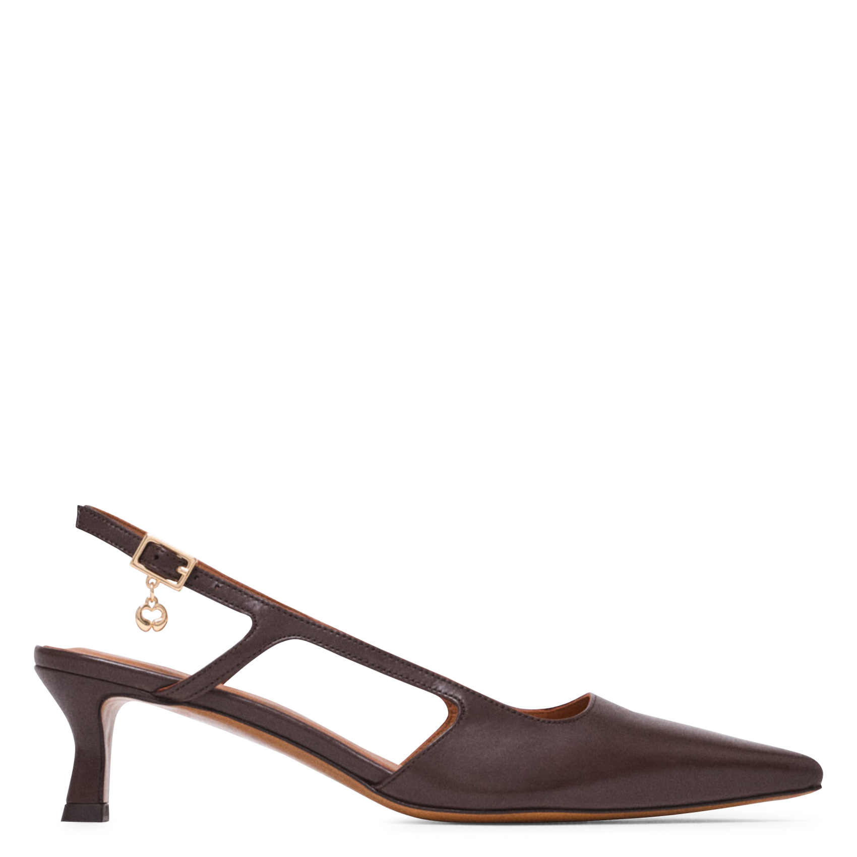 Escarpins en cuir MAJE Marron