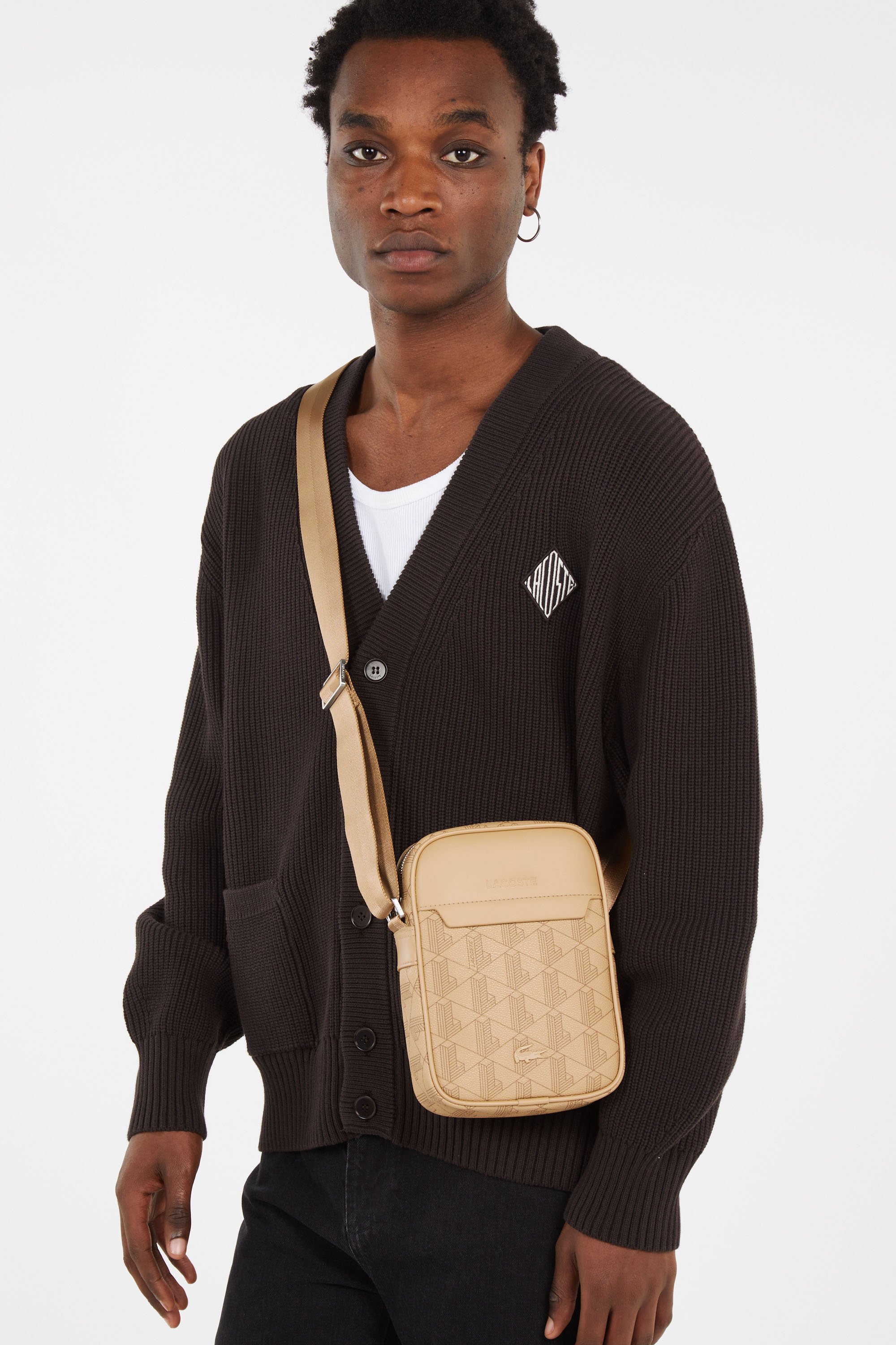 Sac bandoulière the blend LACOSTE Beige