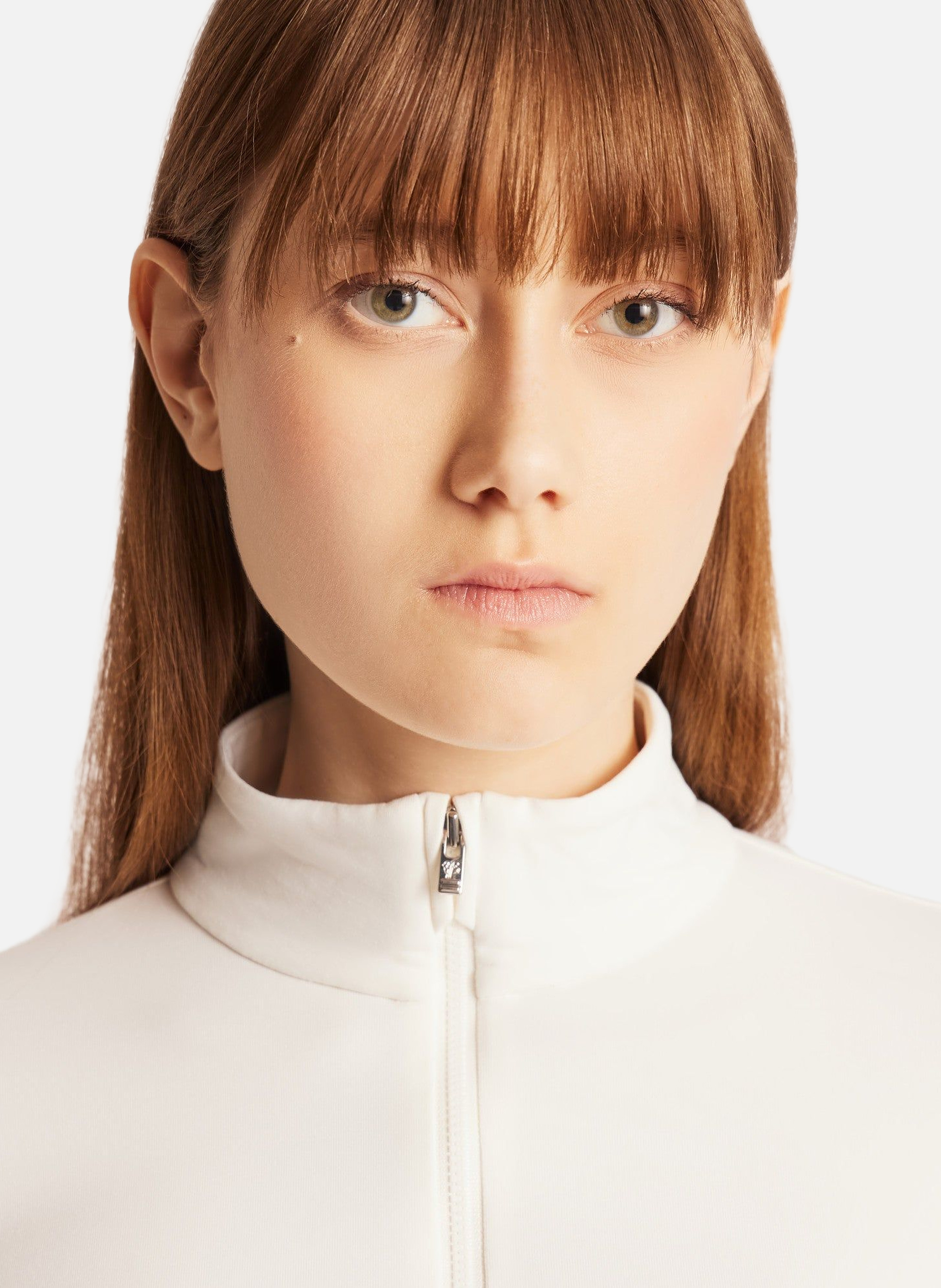 Gemini high-neck fitted sweater FUSALP White