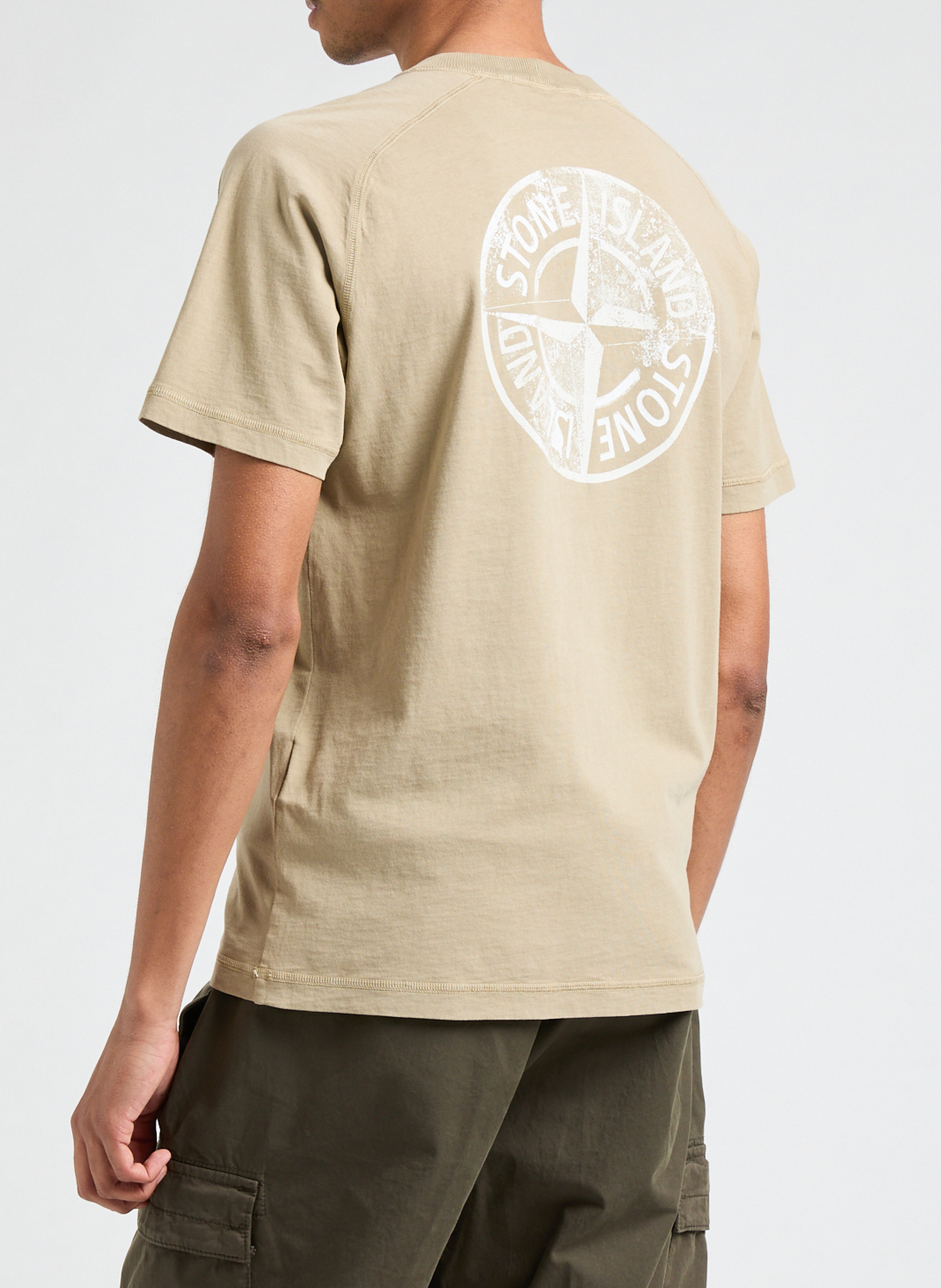 Katoenen t-shirt STONE ISLAND Beige