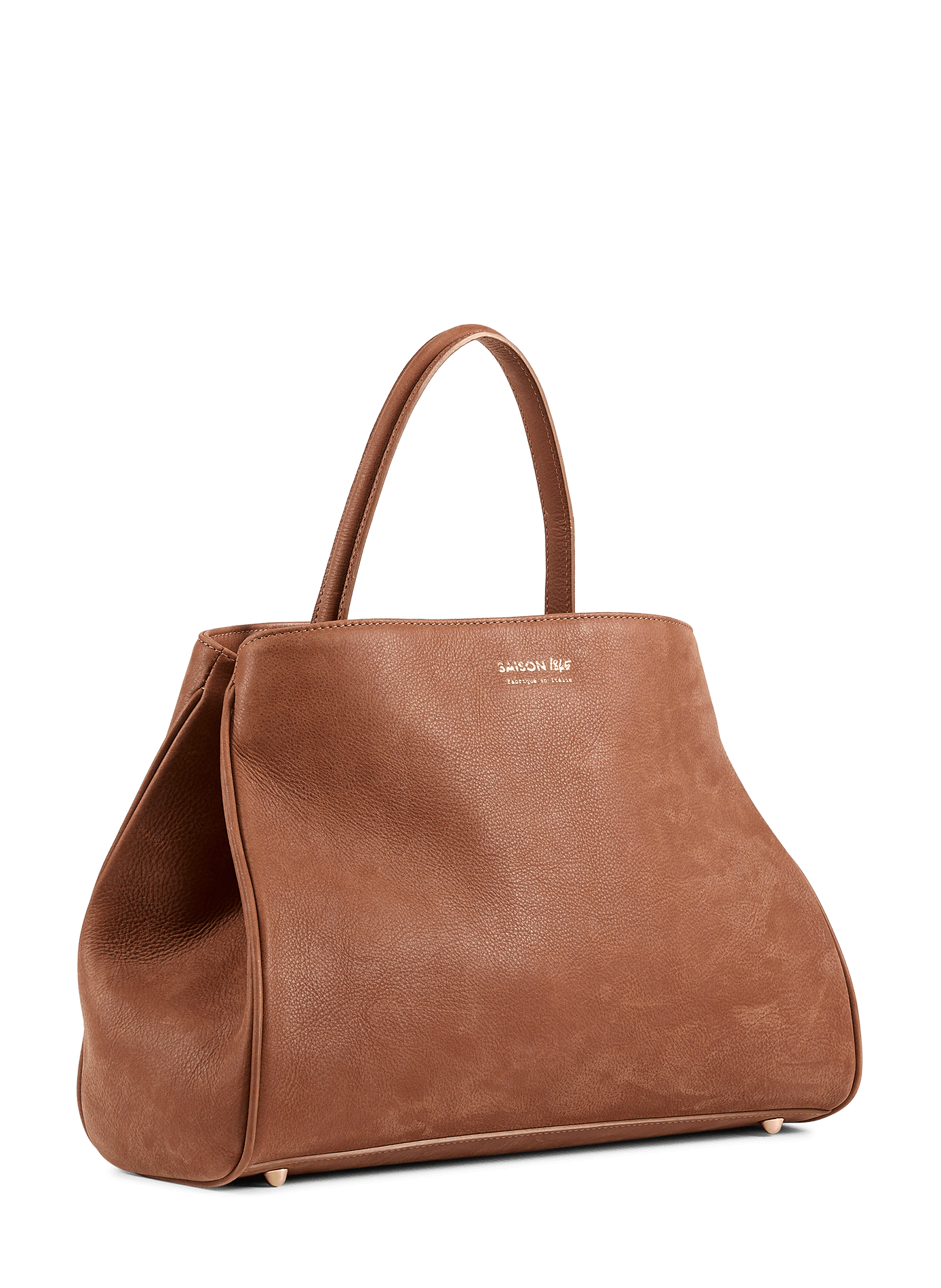 Adjustable leather Idylle handbag SAISON 1865 Brown
