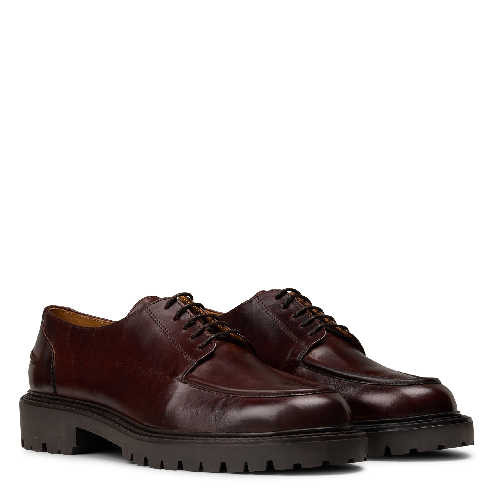 Plateau Derby schoenen van leer Abel BOBBIES Bruin