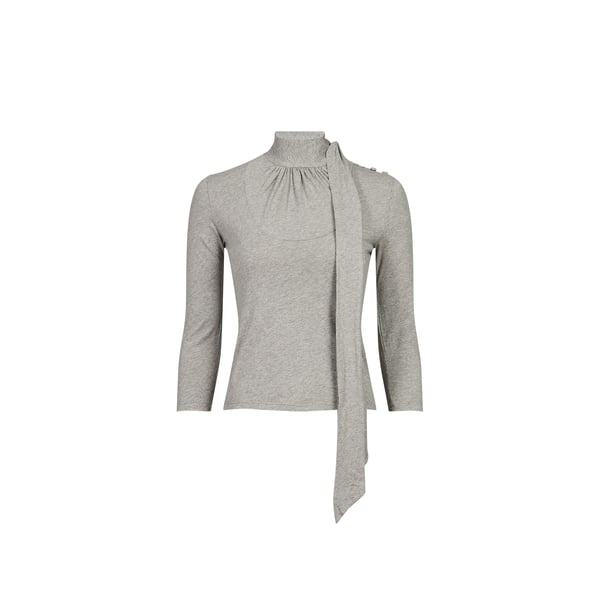 Tee-shirt Margo col lavallière en coton Tee-shirt Margo col lavallière en coton