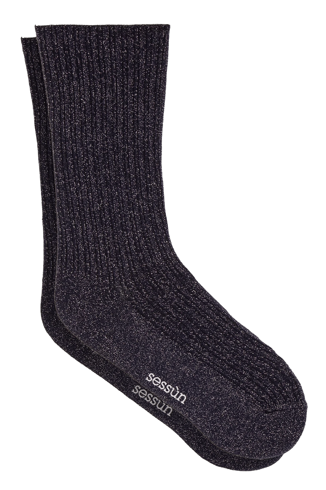 Chaussettes métallisées en coton sokini  Blackluz